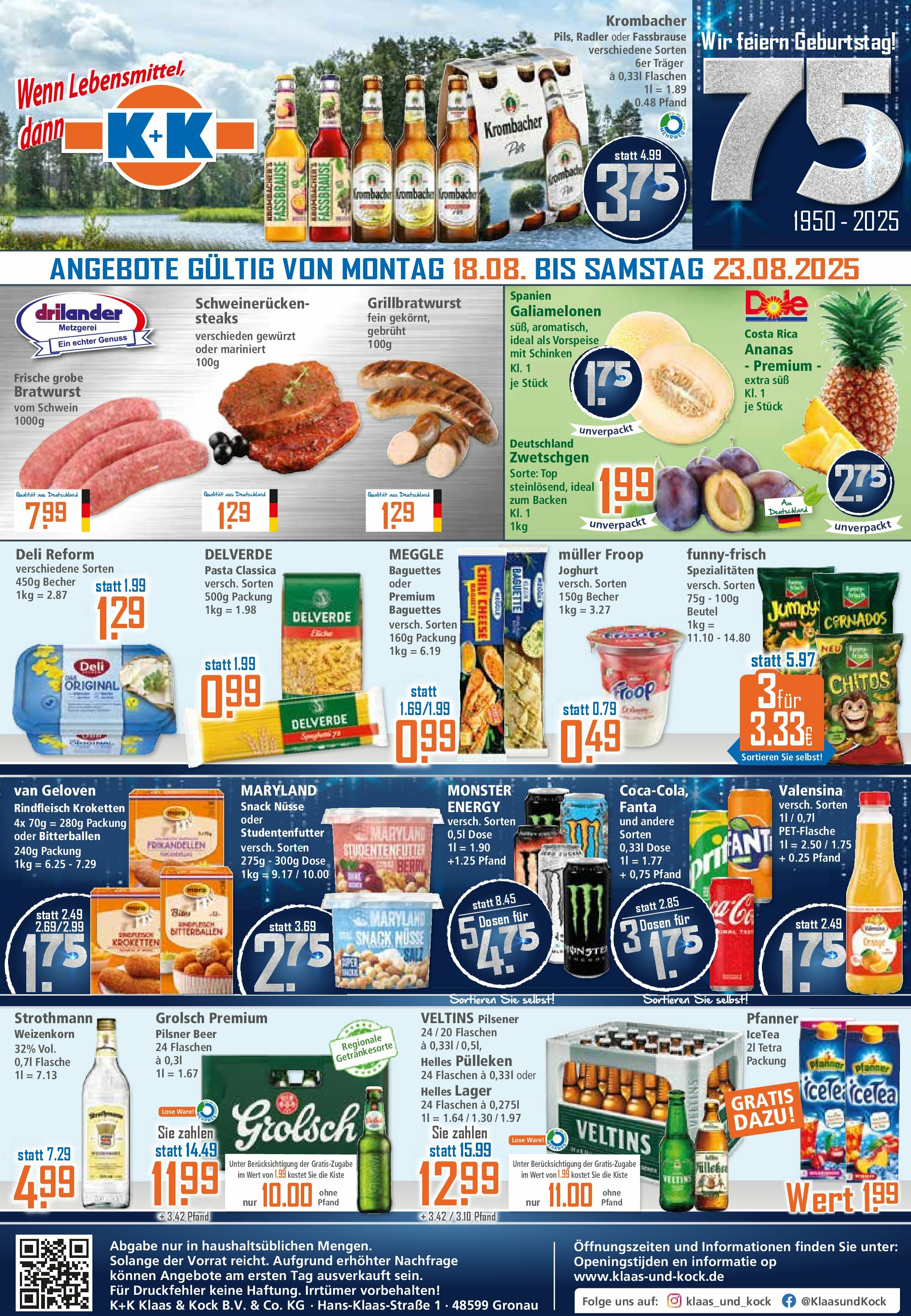 k-k - K+K-Prospekt gültig vom 18.08. bis 23.08.