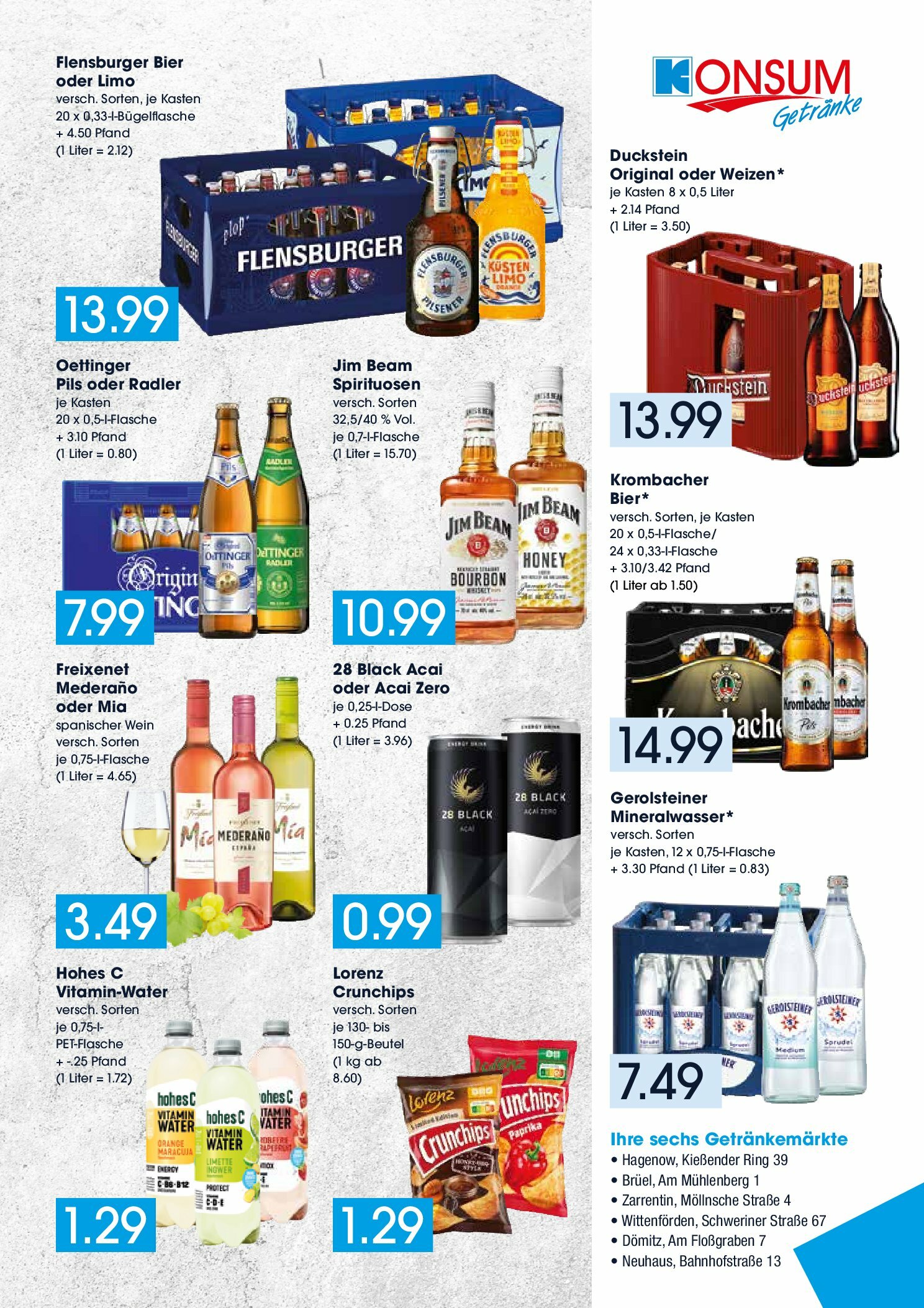 konsum - Konsum - Getränkemarkt-Prospekt gültig vom 18.08. bis 23.08.