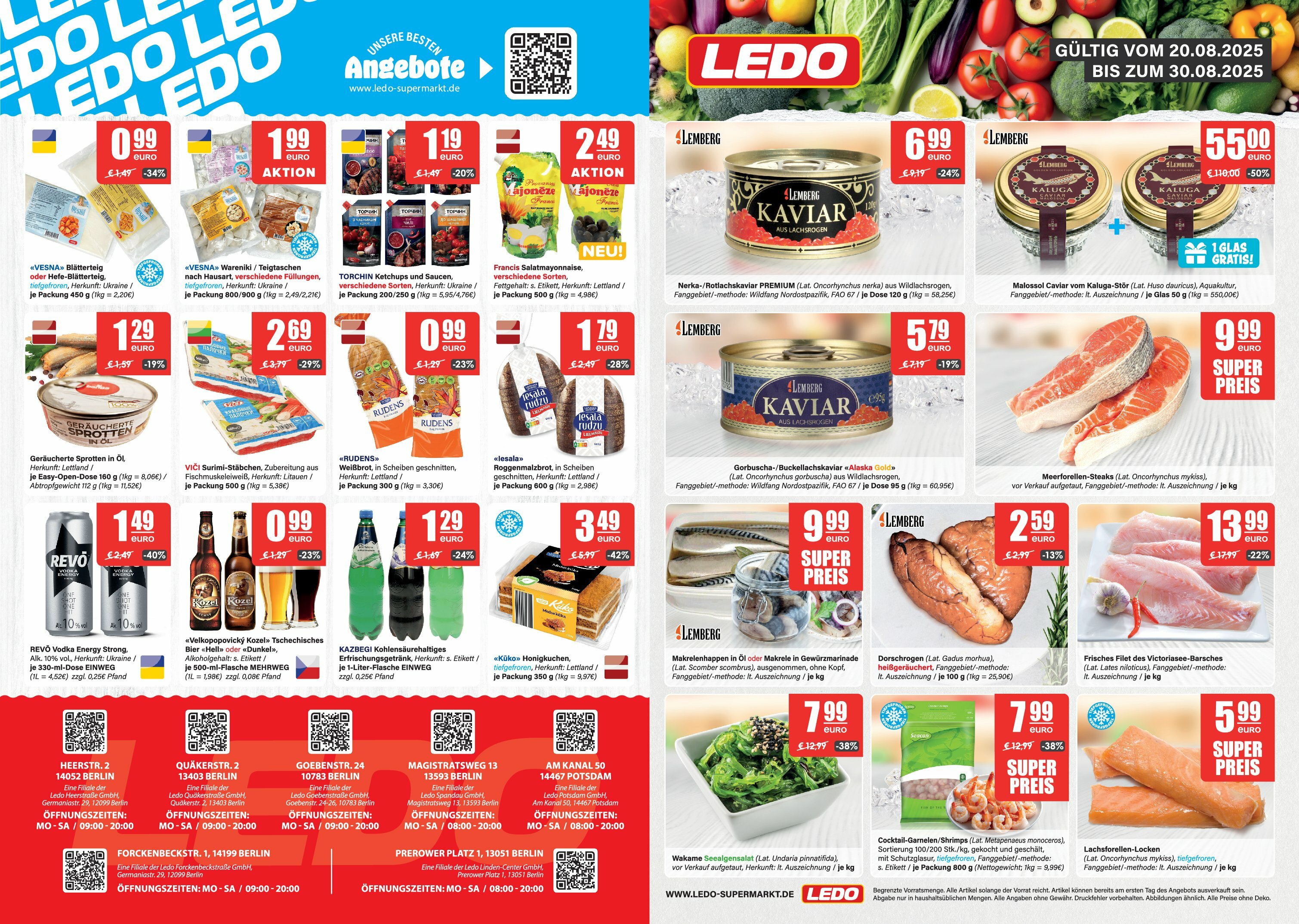 ledo - LEDO - Berlin & Potsdam-Prospekt gültig vom 20.08. bis 30.08.