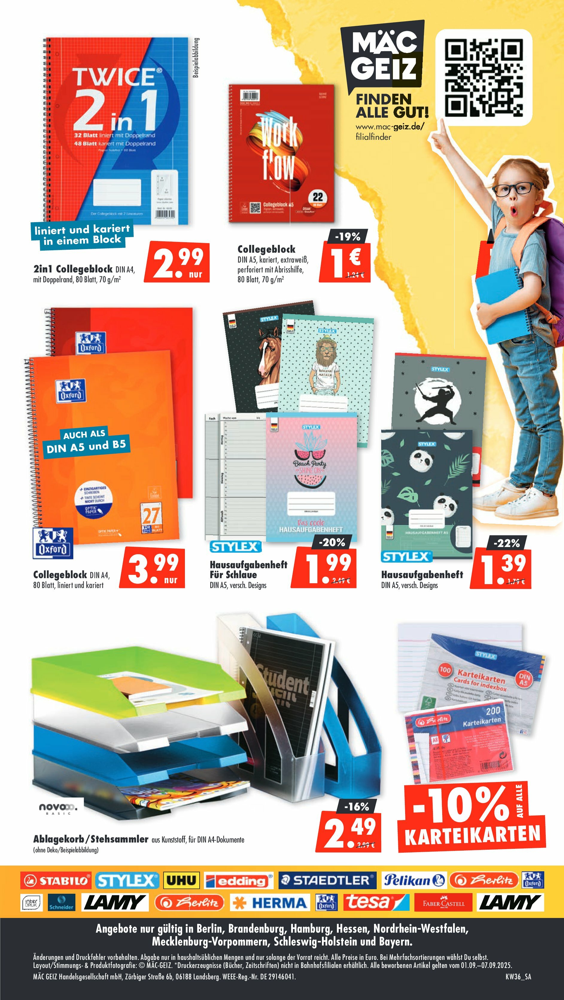 mac-geiz - Mac Geiz - Schul Aktion-Prospekt gültig vom 01.09. bis 07.09. - page: 12