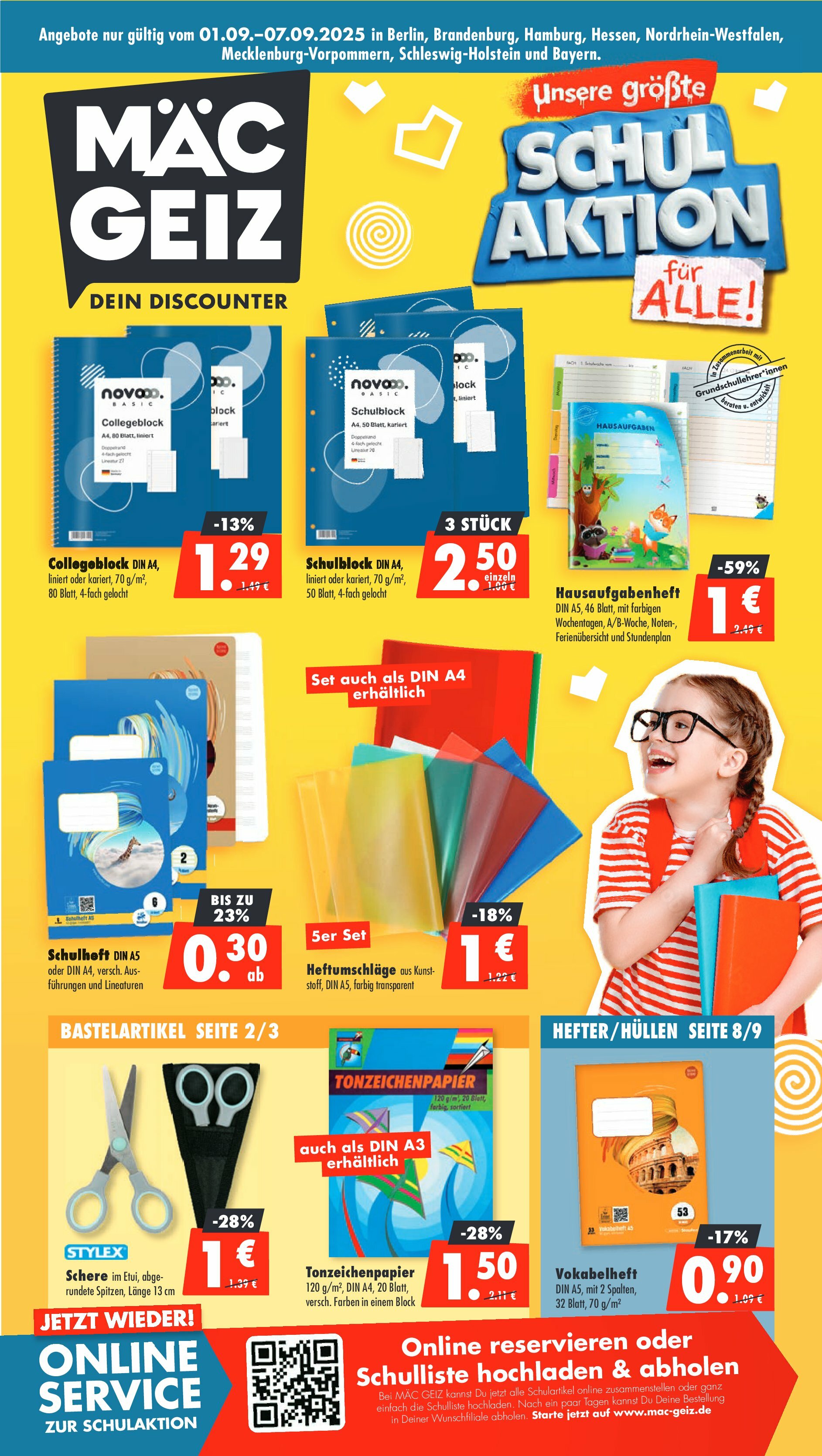 mac-geiz - Mac Geiz - Schul Aktion-Prospekt gültig vom 01.09. bis 07.09.