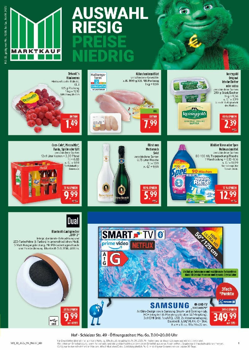 marktkauf - Marktkauf-Prospekt gültig vom 11.08. bis 16.08.