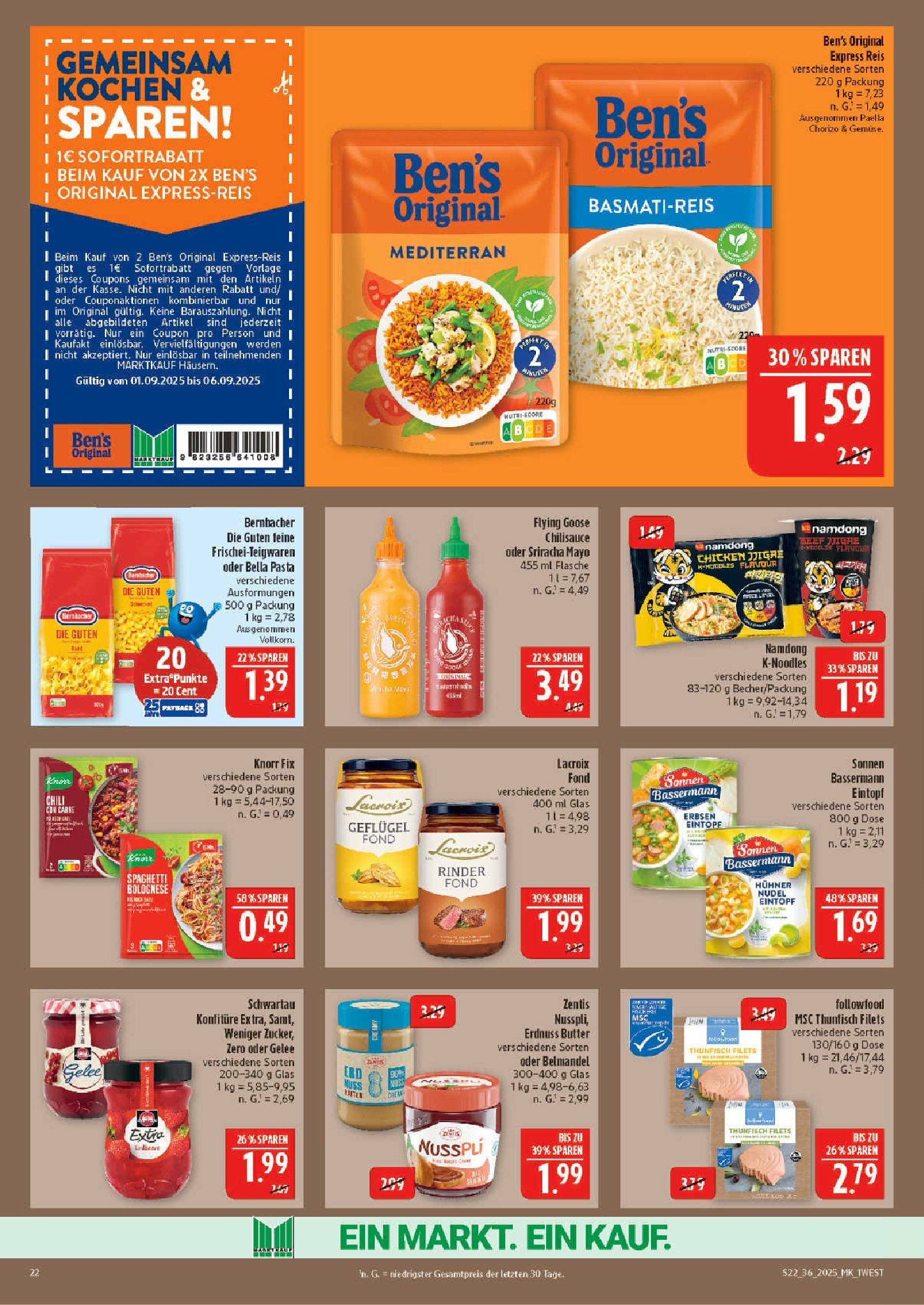 marktkauf - Marktkauf-Prospekt gültig vom 01.09. bis 06.09. - page: 22