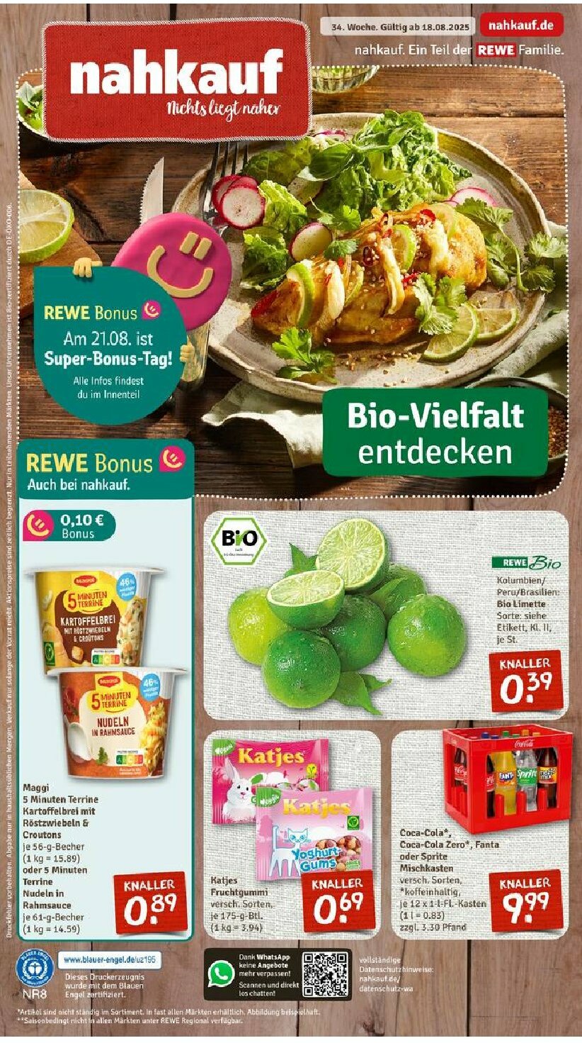 nahkauf - Nahkauf-Prospekt gültig vom 18.08. bis 23.08.