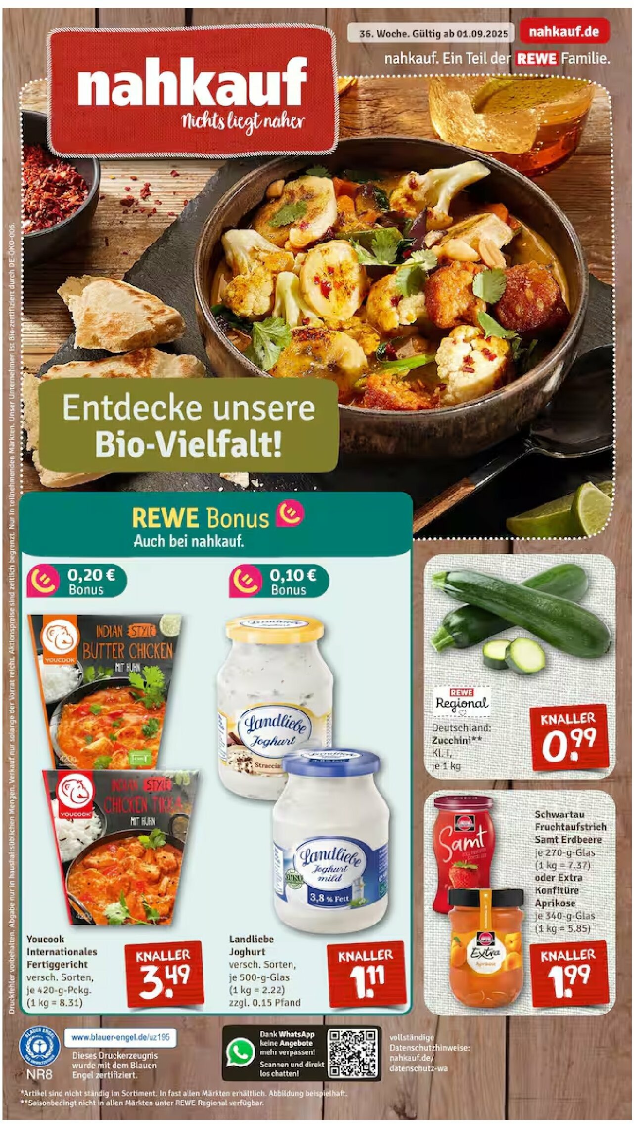 nahkauf - Nahkauf-Prospekt gültig vom 01.09. bis 06.09. - page: 1