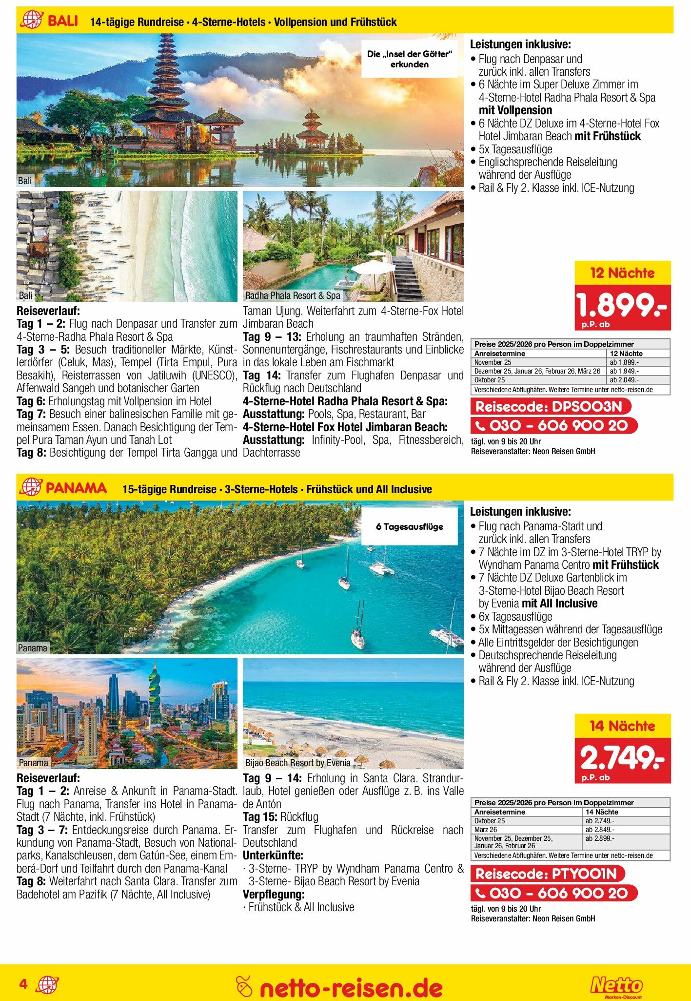 netto-marken-discount - Netto Marken Discount - Reisen-Prospekt gültig vom 28.08. bis 30.09. - page: 4