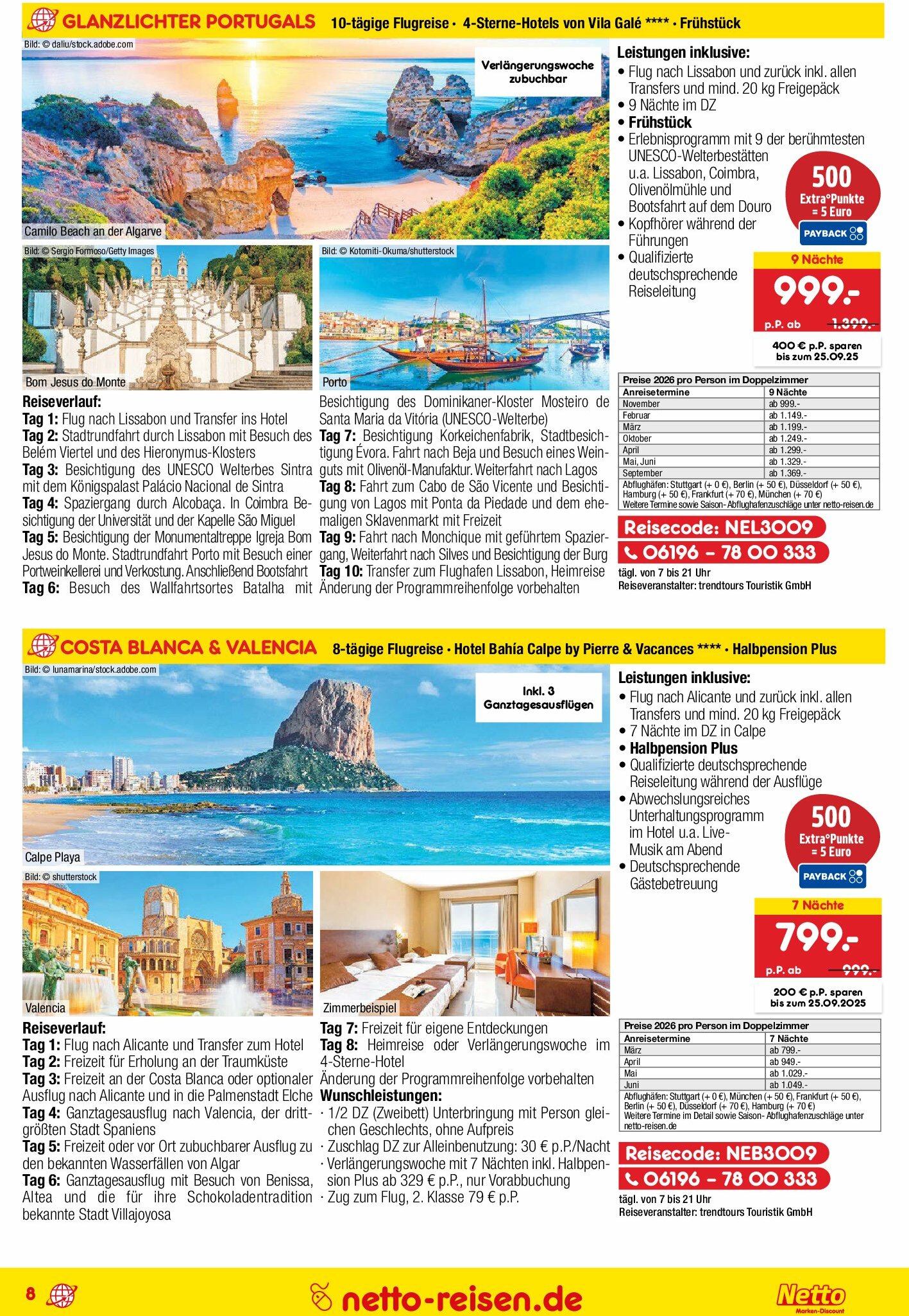 netto-marken-discount - Netto Marken Discount - Reisen-Prospekt gültig vom 28.08. bis 30.09. - page: 8