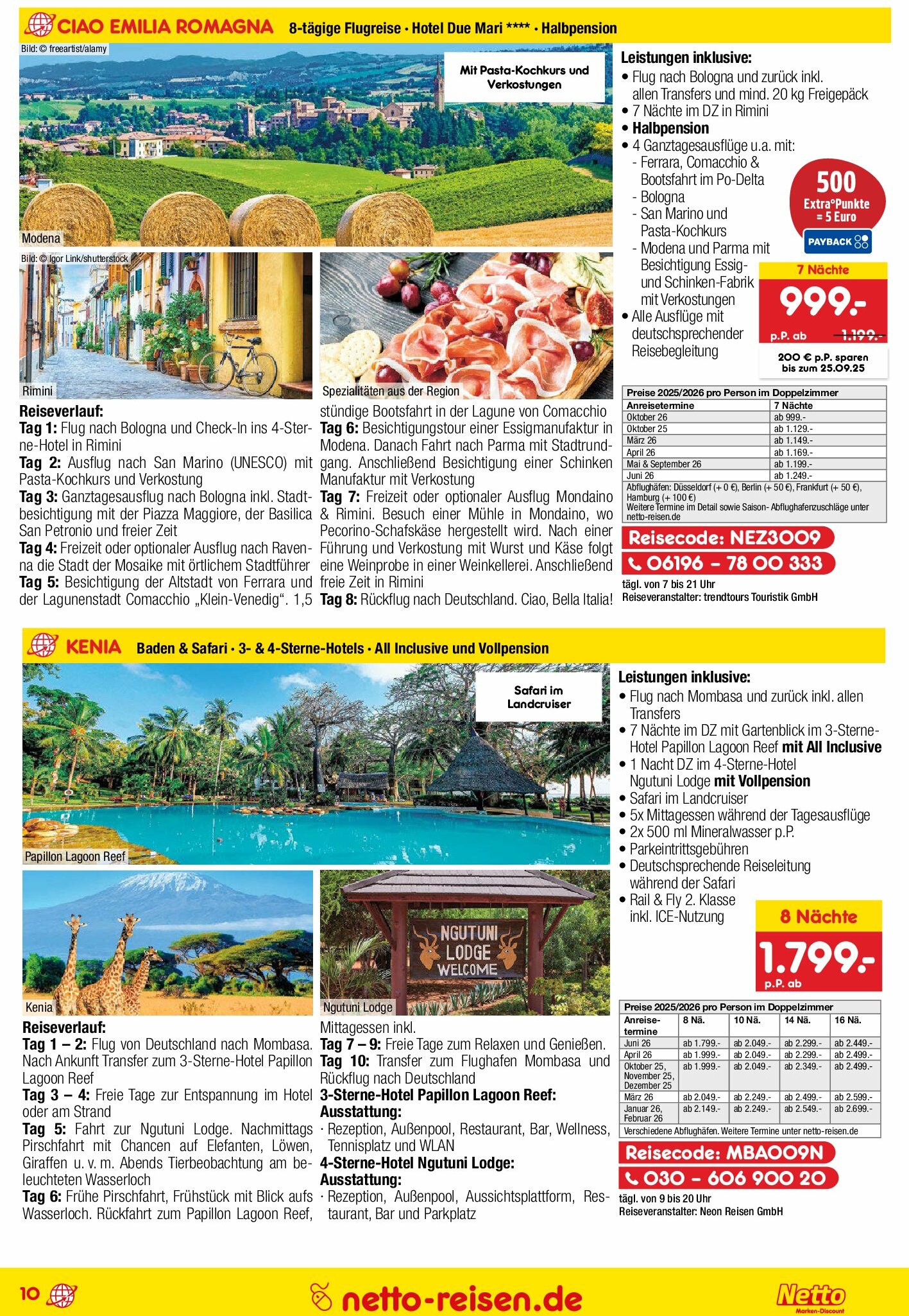 netto-marken-discount - Netto Marken Discount - Reisen-Prospekt gültig vom 28.08. bis 30.09. - page: 10