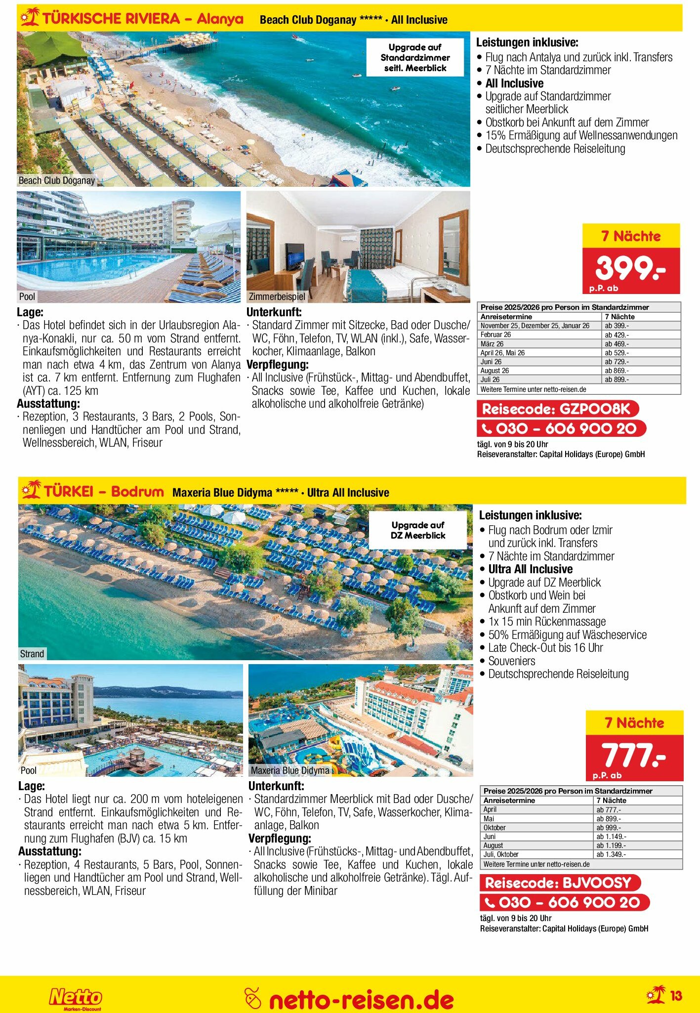 netto-marken-discount - Netto Marken Discount - Reisen-Prospekt gültig vom 28.08. bis 30.09. - page: 13