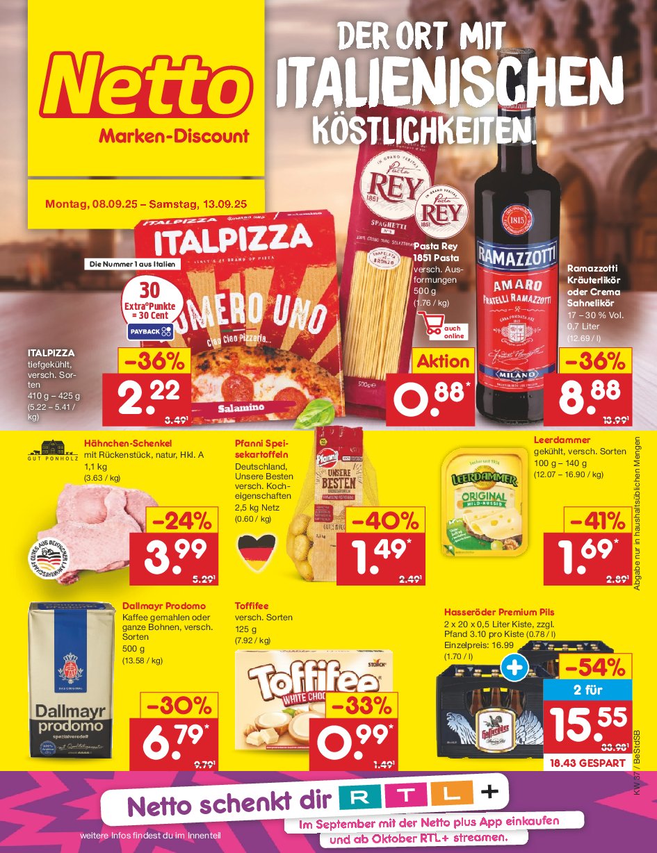netto-marken-discount - Netto Marken Discount-Prospekt gültig vom 08.09. bis 13.09. - page: 1