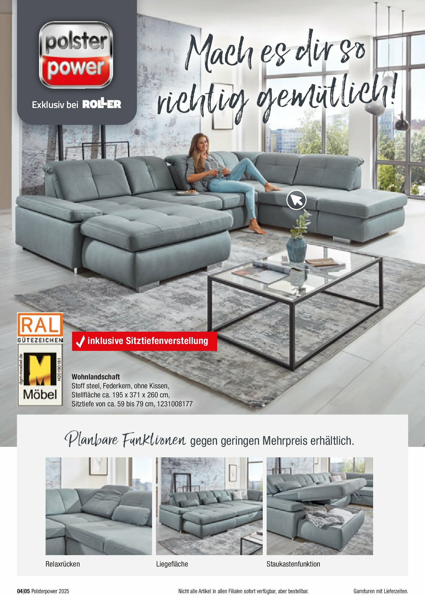 roller - ROLLER - Dein Traumsofa-Prospekt gültig vom 31.08. bis 31.12. - page: 4