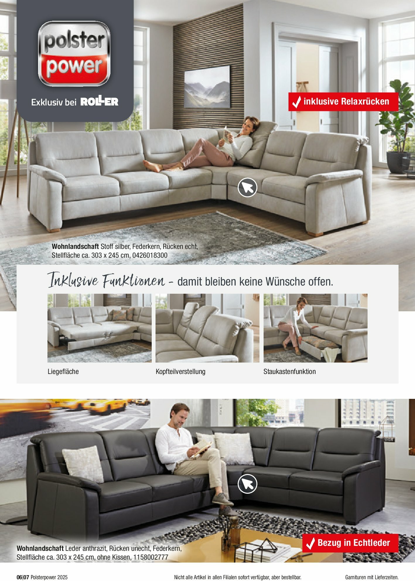 roller - ROLLER - Dein Traumsofa-Prospekt gültig vom 31.08. bis 31.12. - page: 6