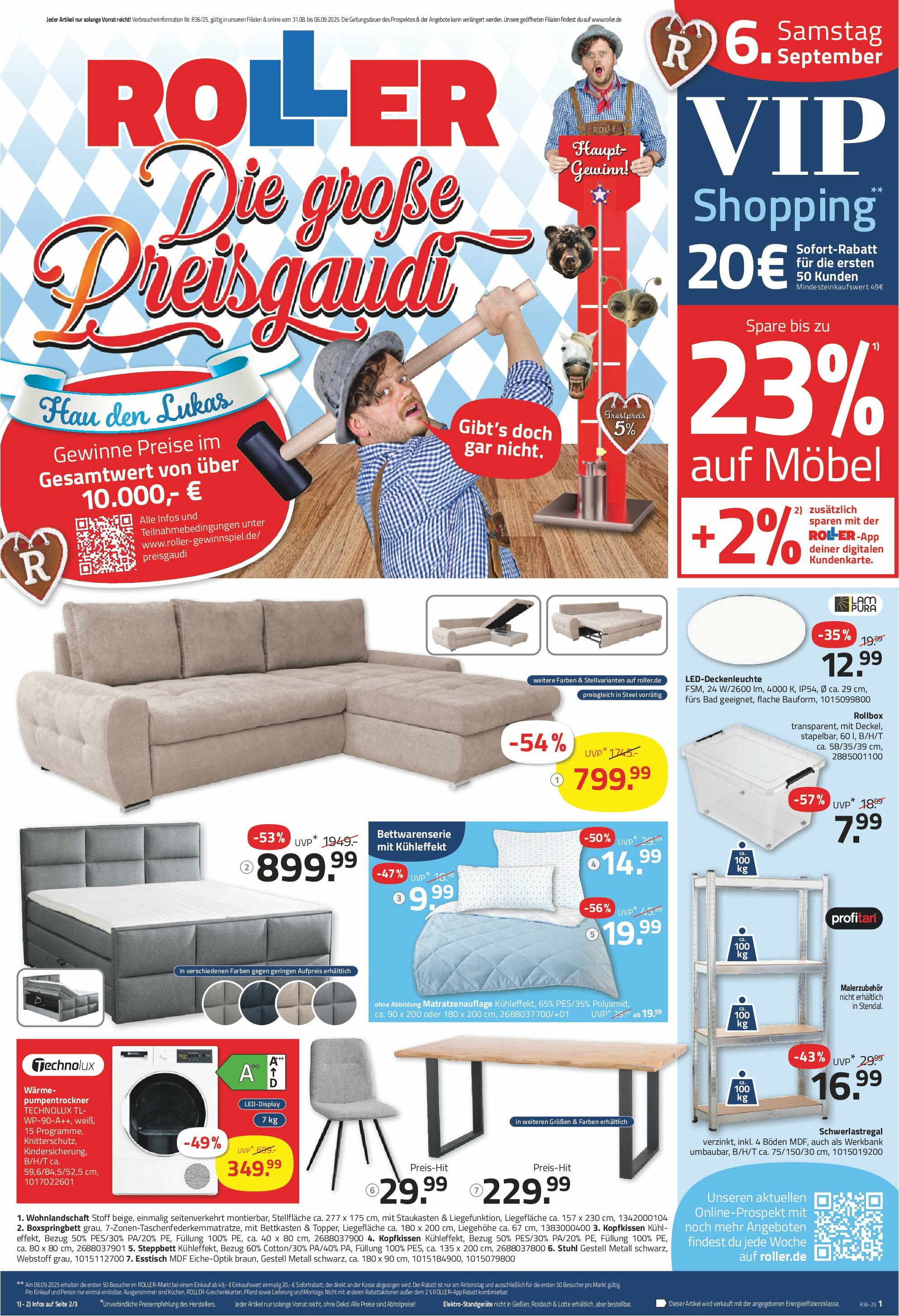 roller - ROLLER-Prospekt gültig vom 31.08. bis 06.09.