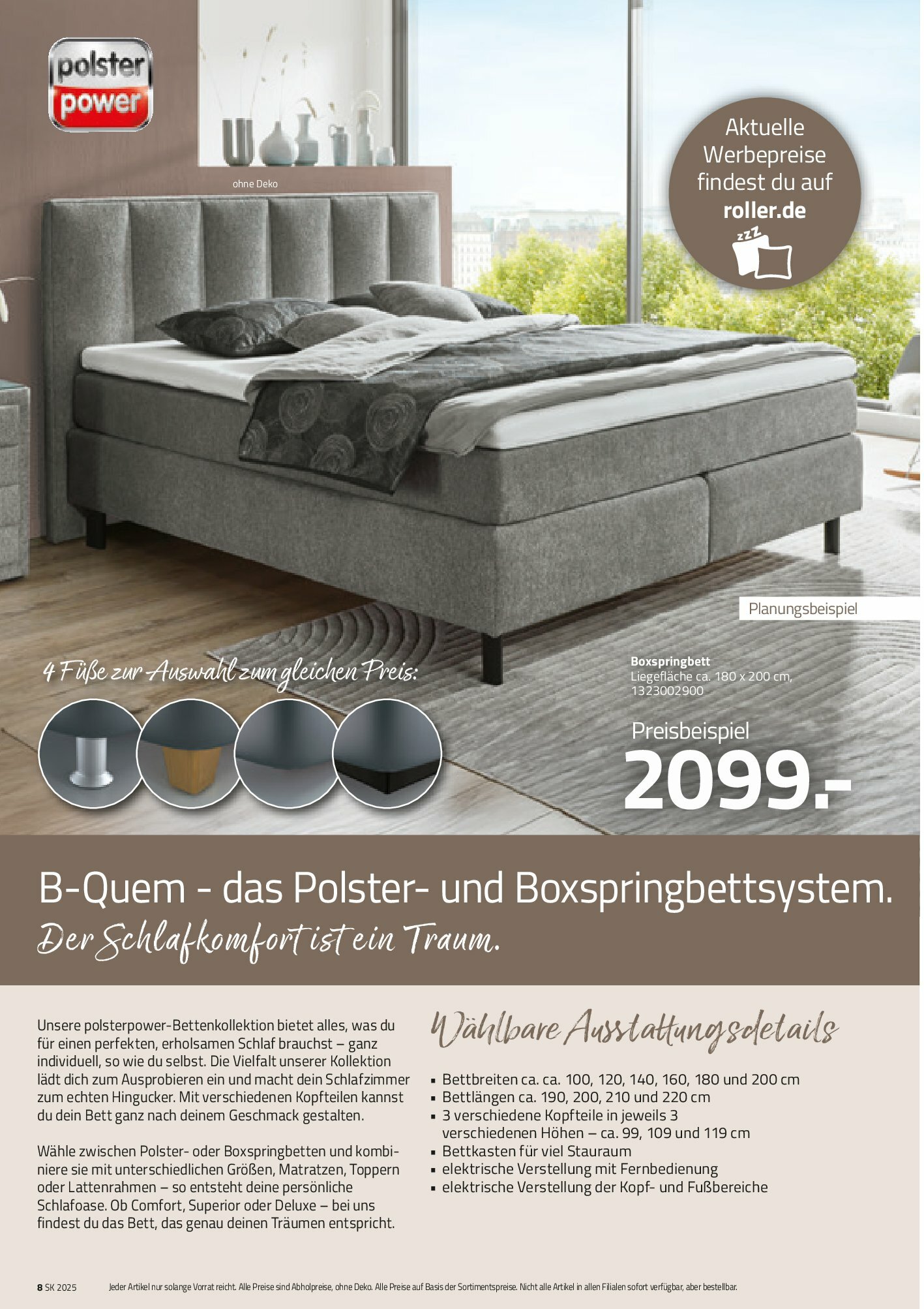 roller - ROLLER - Dein Bettmoment 2025-Prospekt gültig vom 31.08. bis 29.11. - page: 8