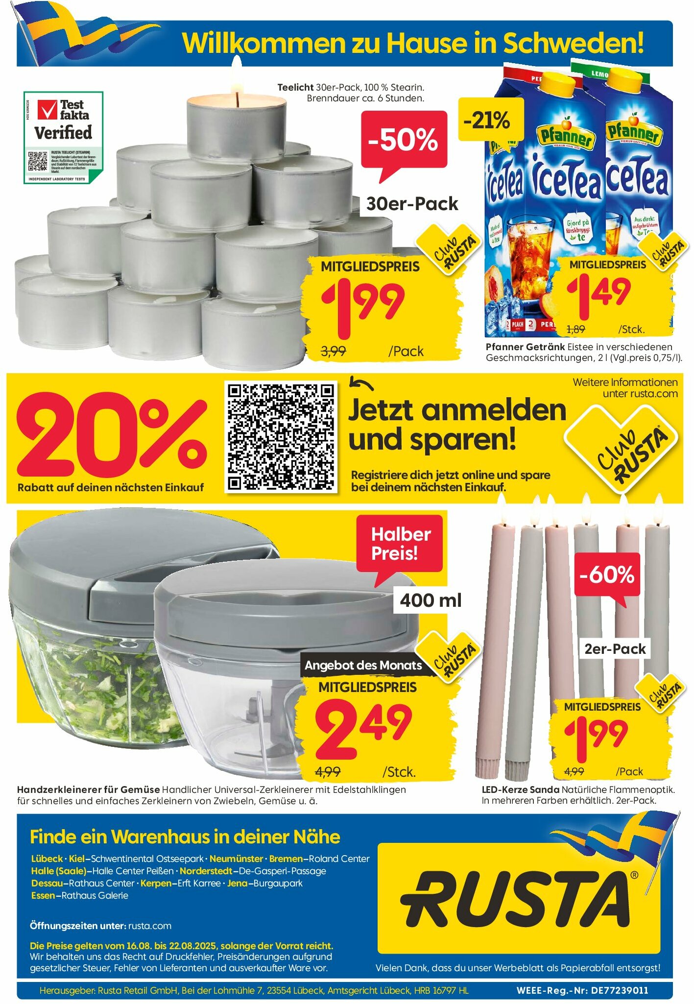 rusta - Rusta-Prospekt gültig vom 16.08. bis 22.08. - page: 20