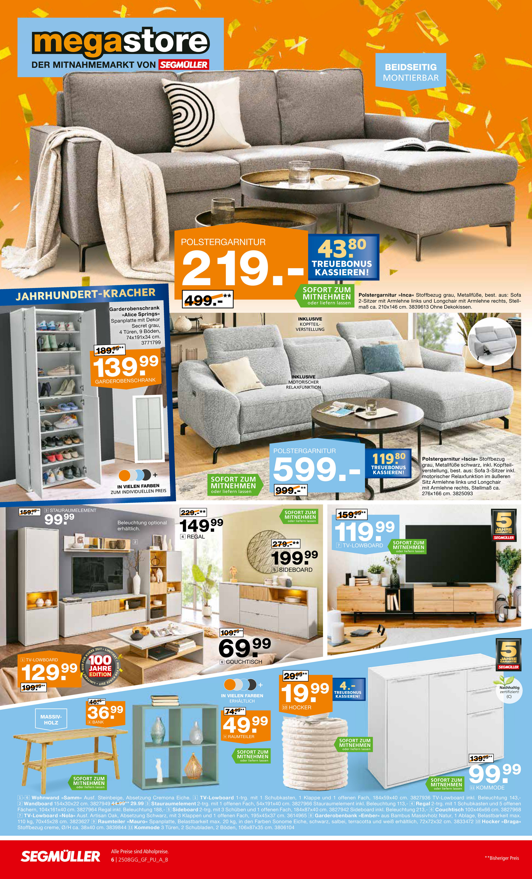 segmueller - SEGMÜLLER - 20 fach Treue Bonus-Prospekt gültig vom 10.08. bis 16.08. - page: 6