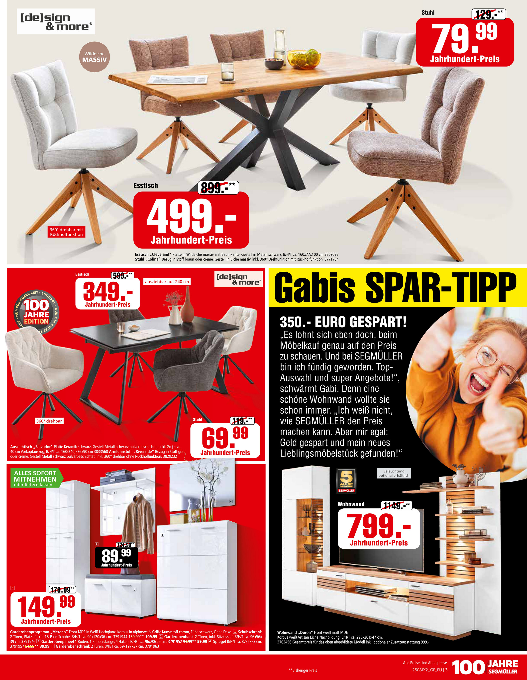 segmueller - SEGMÜLLER-Prospekt gültig vom 16.08. bis 30.08. - page: 3