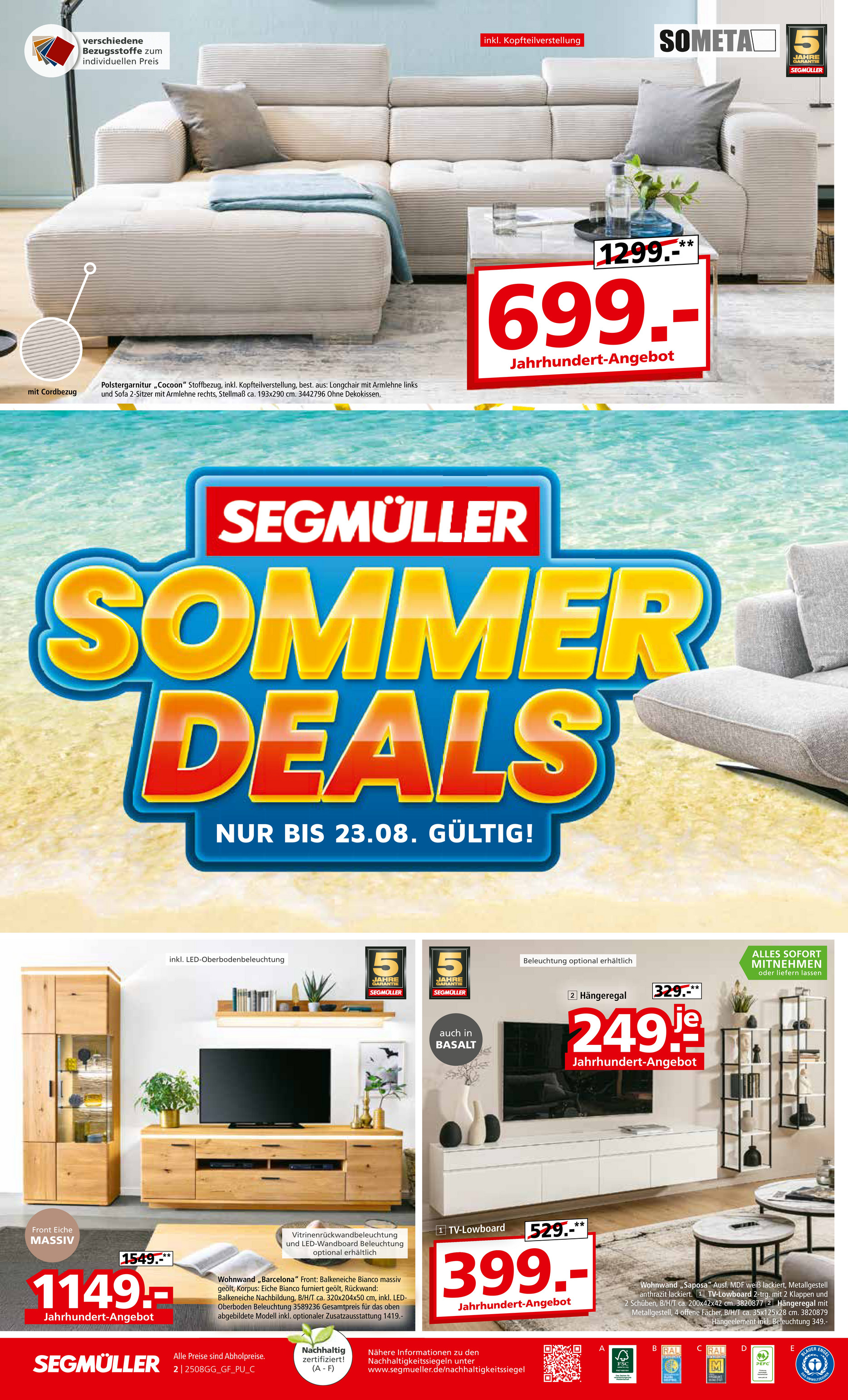 segmueller - SEGMÜLLER - Super Sommer-Prospekt gültig vom 17.08. bis 23.08. - page: 2