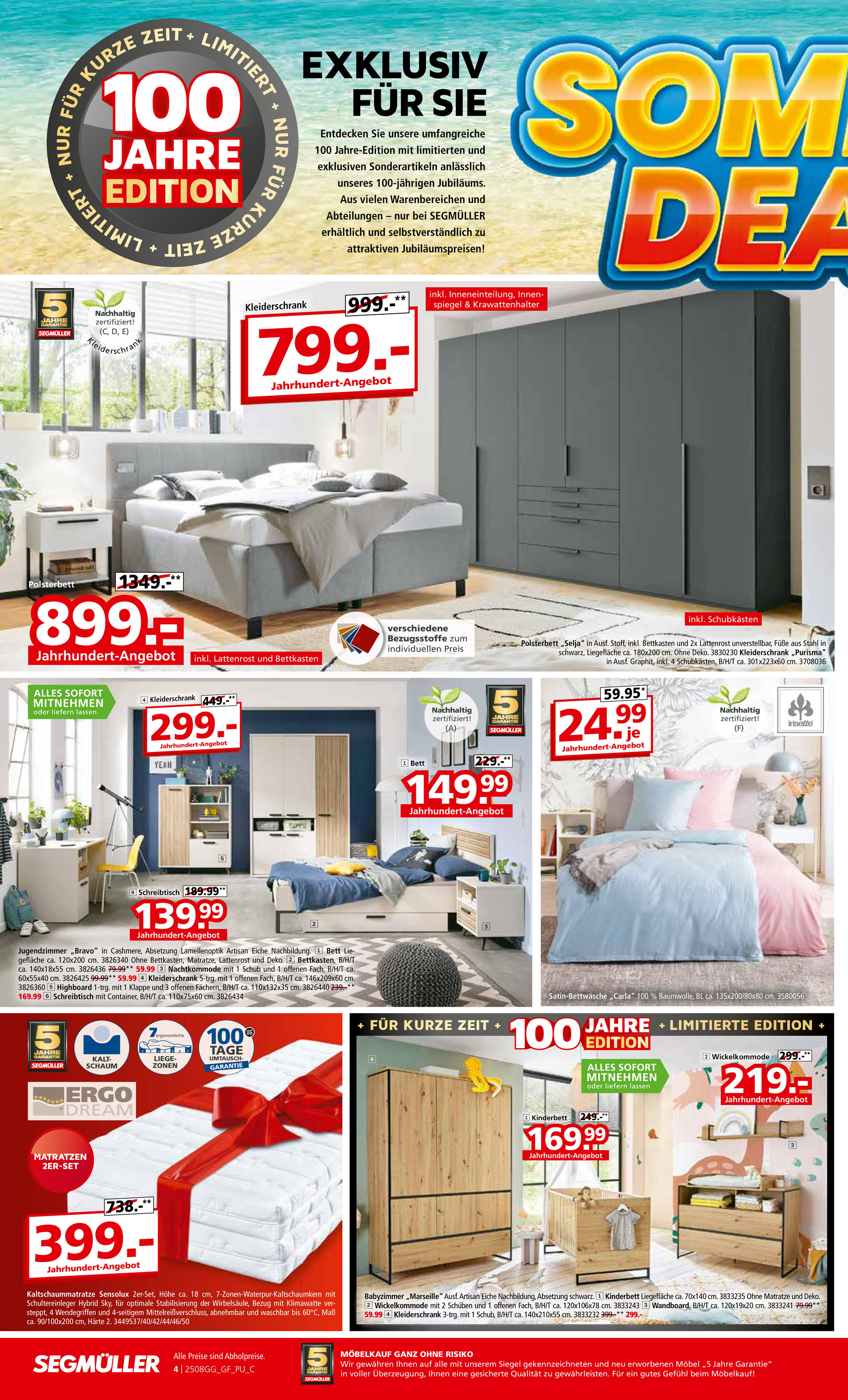 segmueller - SEGMÜLLER - Super Sommer-Prospekt gültig vom 17.08. bis 23.08. - page: 4