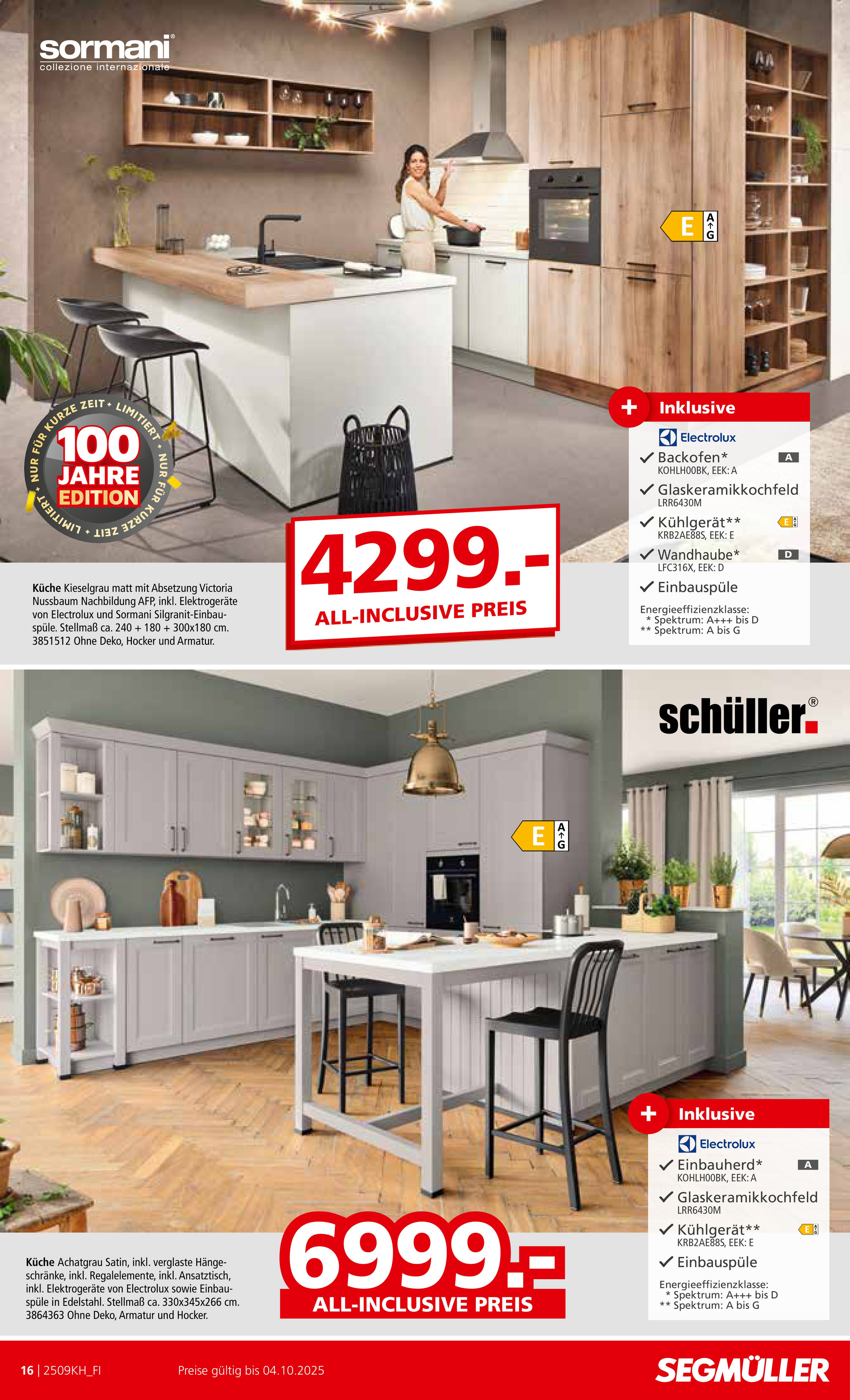 segmueller - SEGMÜLLER - Küchen Spezial-Prospekt gültig vom 30.08. bis 04.10. - page: 16