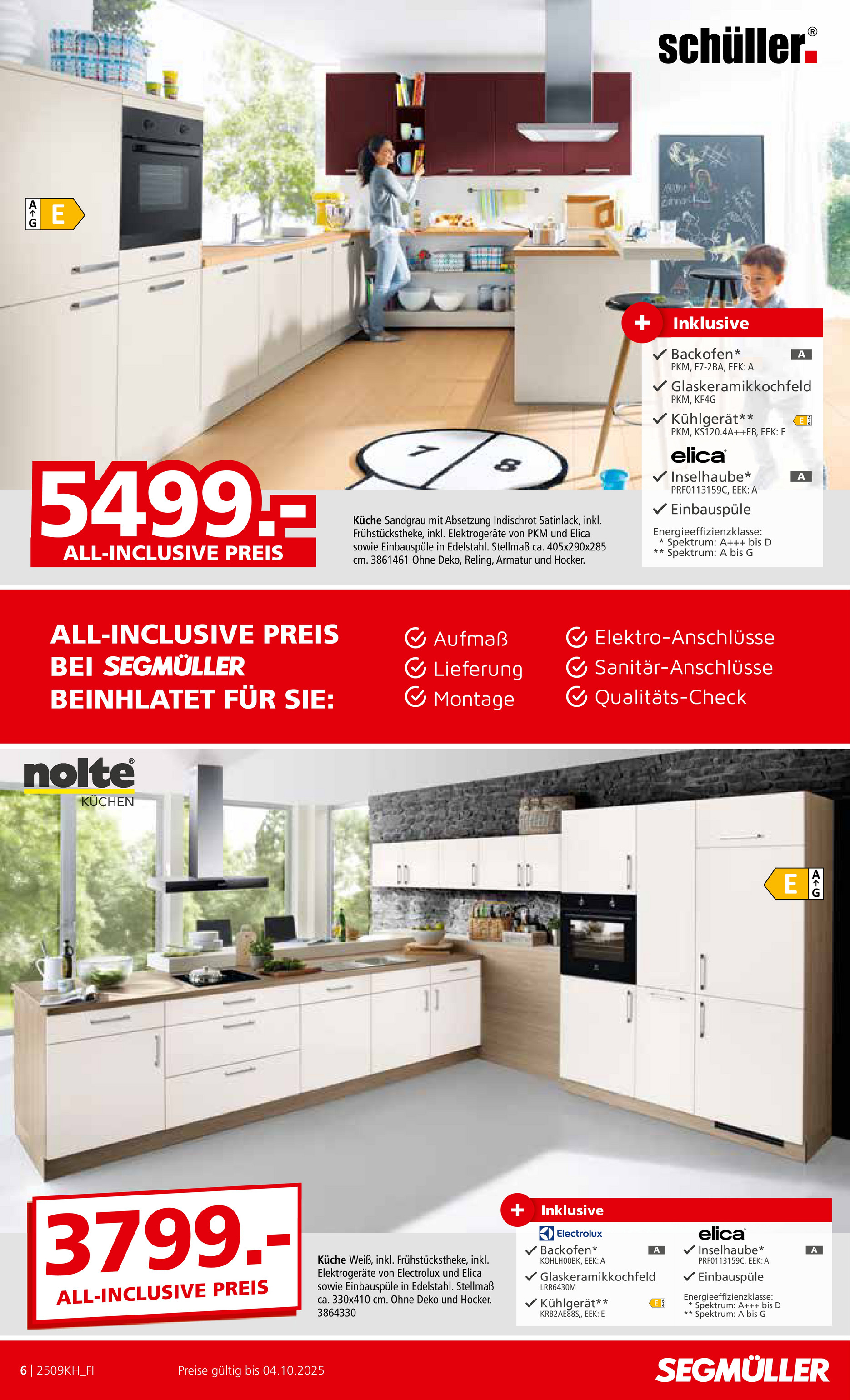 segmueller - SEGMÜLLER - Küchen Spezial-Prospekt gültig vom 30.08. bis 04.10. - page: 6