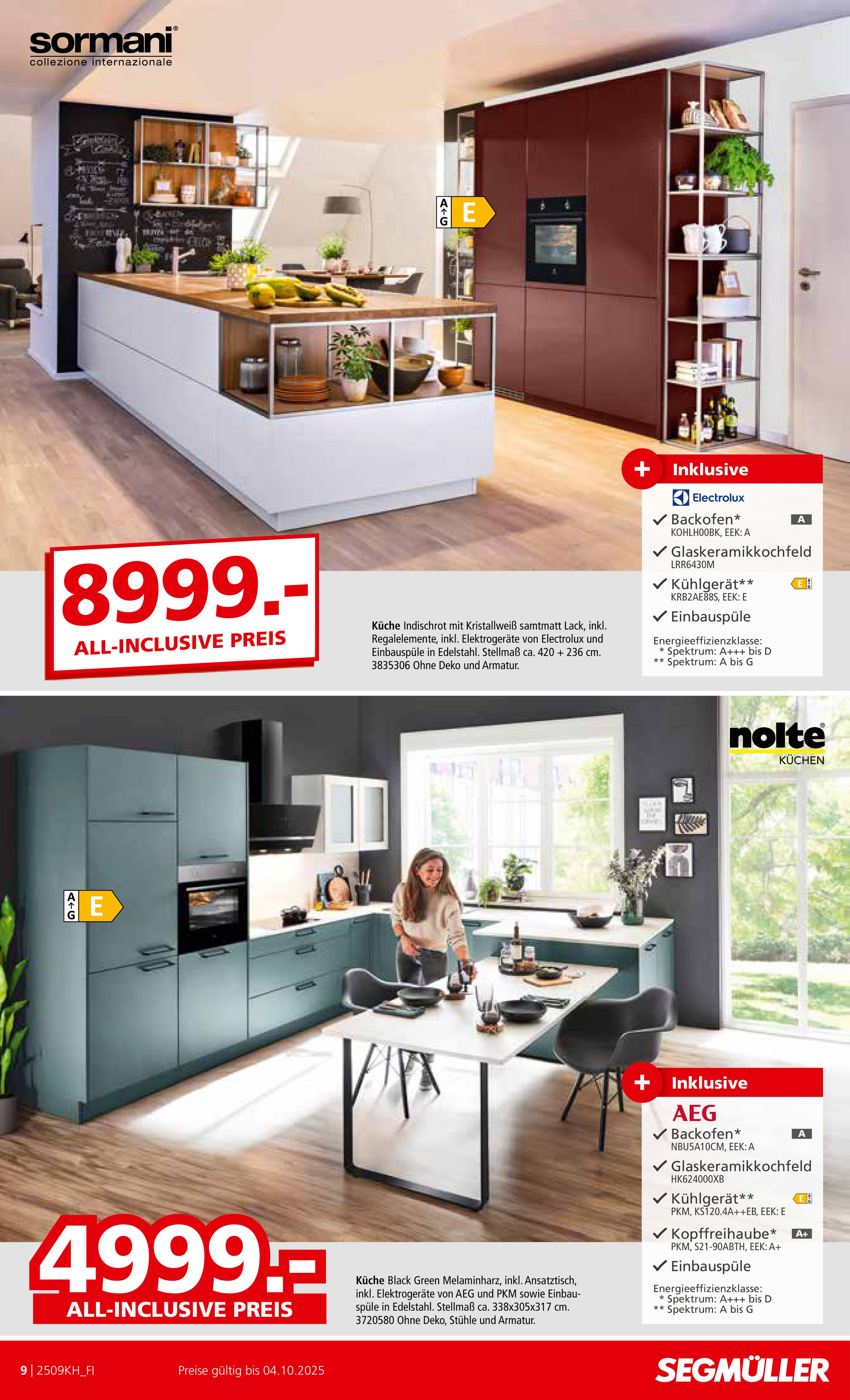 segmueller - SEGMÜLLER - Küchen Spezial-Prospekt gültig vom 30.08. bis 04.10. - page: 9