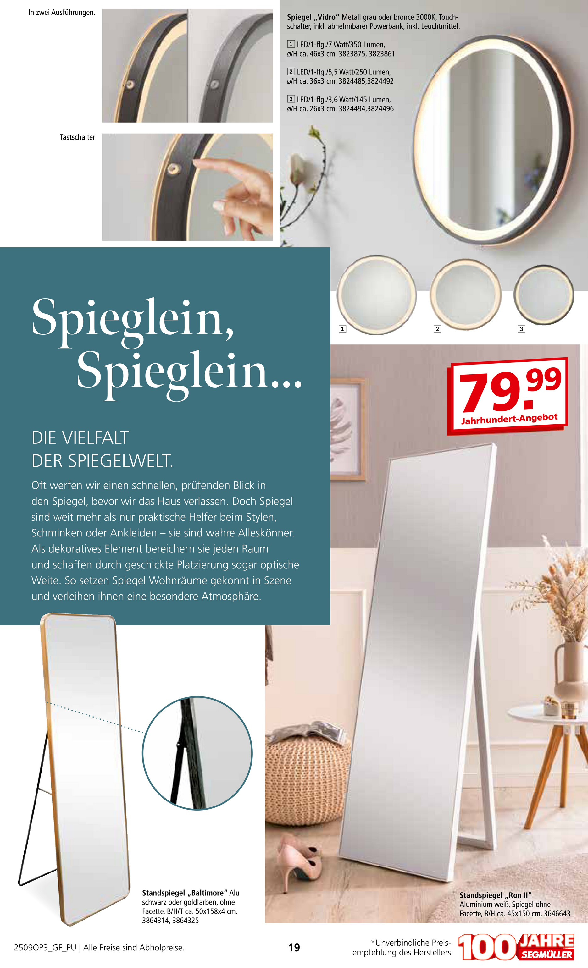 segmueller - SEGMÜLLER - Garderoben & Spiegel Spezial-Prospekt gültig vom 01.09. bis 30.11. - page: 19