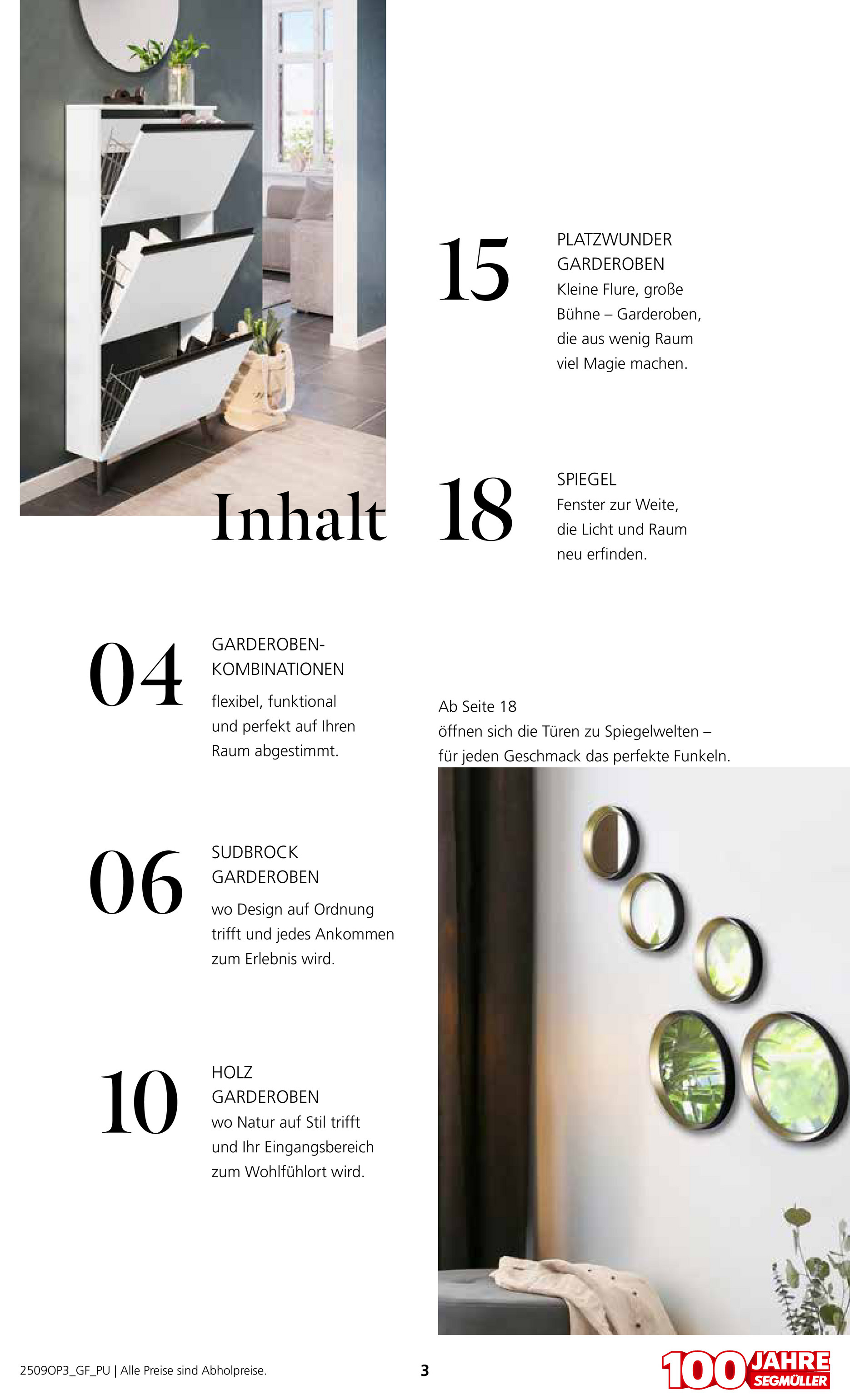 segmueller - SEGMÜLLER - Garderoben & Spiegel Spezial-Prospekt gültig vom 01.09. bis 30.11. - page: 3
