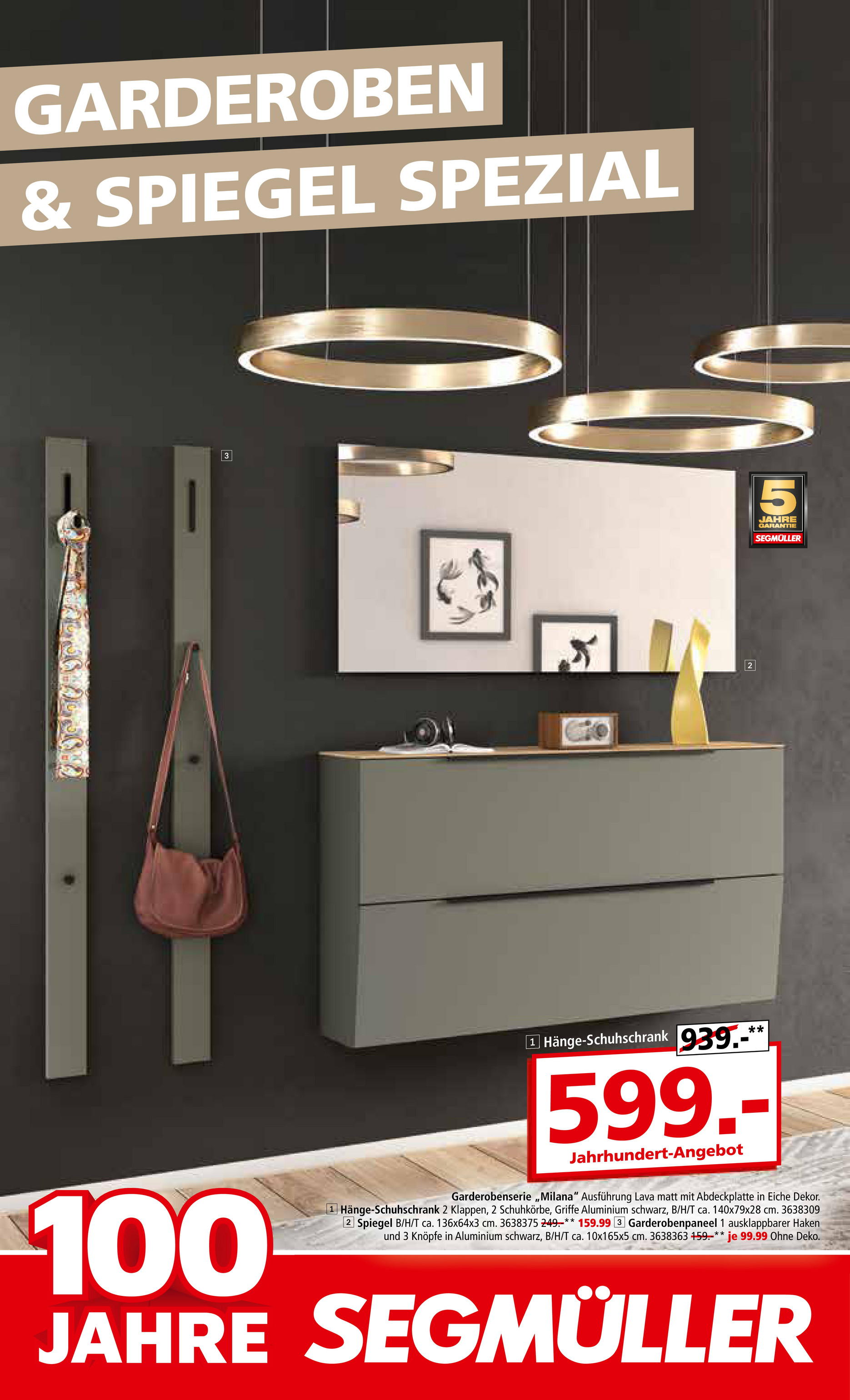 segmueller - SEGMÜLLER - Garderoben & Spiegel Spezial-Prospekt gültig vom 01.09. bis 30.11.