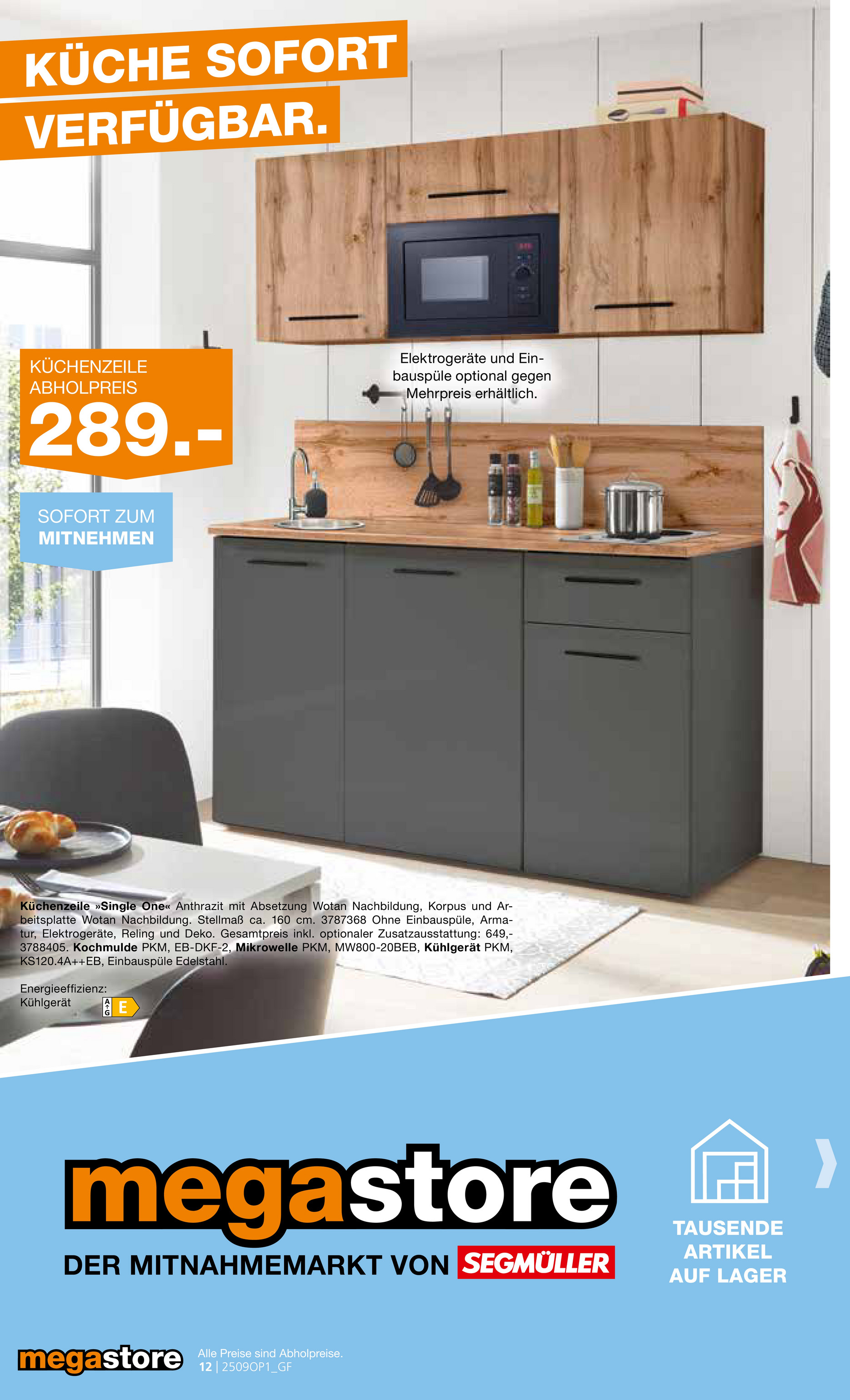 segmueller - SEGMÜLLER - Moderne Küchen Mega Günstig-Prospekt gültig vom 01.09. bis 05.10. - page: 12