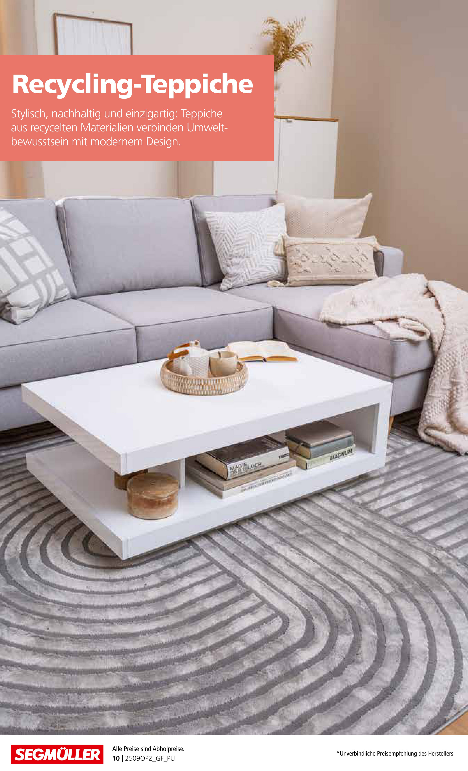 segmueller - SEGMÜLLER - Teppich Spezial-Prospekt gültig vom 01.09. bis 30.11. - page: 10