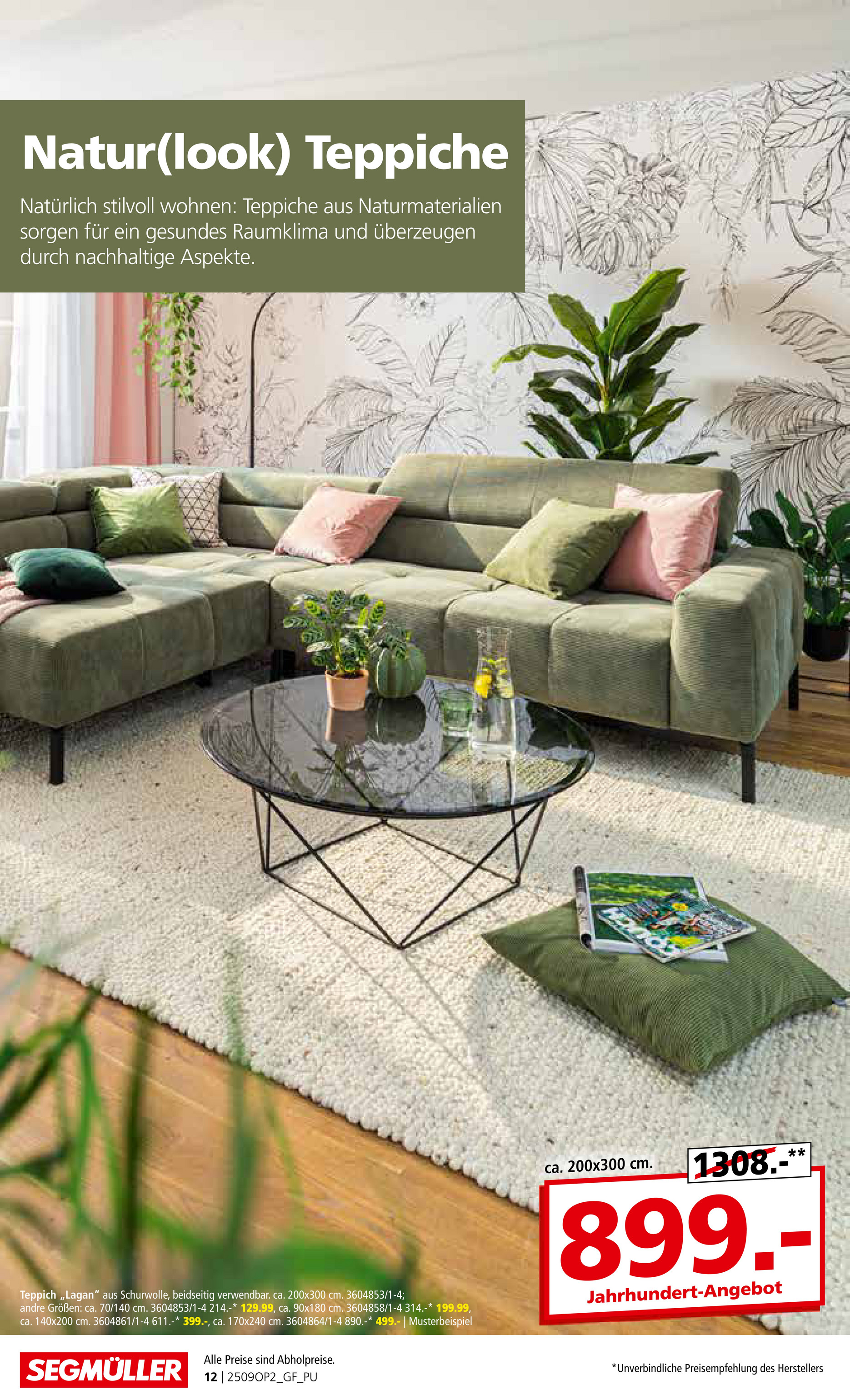 segmueller - SEGMÜLLER - Teppich Spezial-Prospekt gültig vom 01.09. bis 30.11. - page: 12