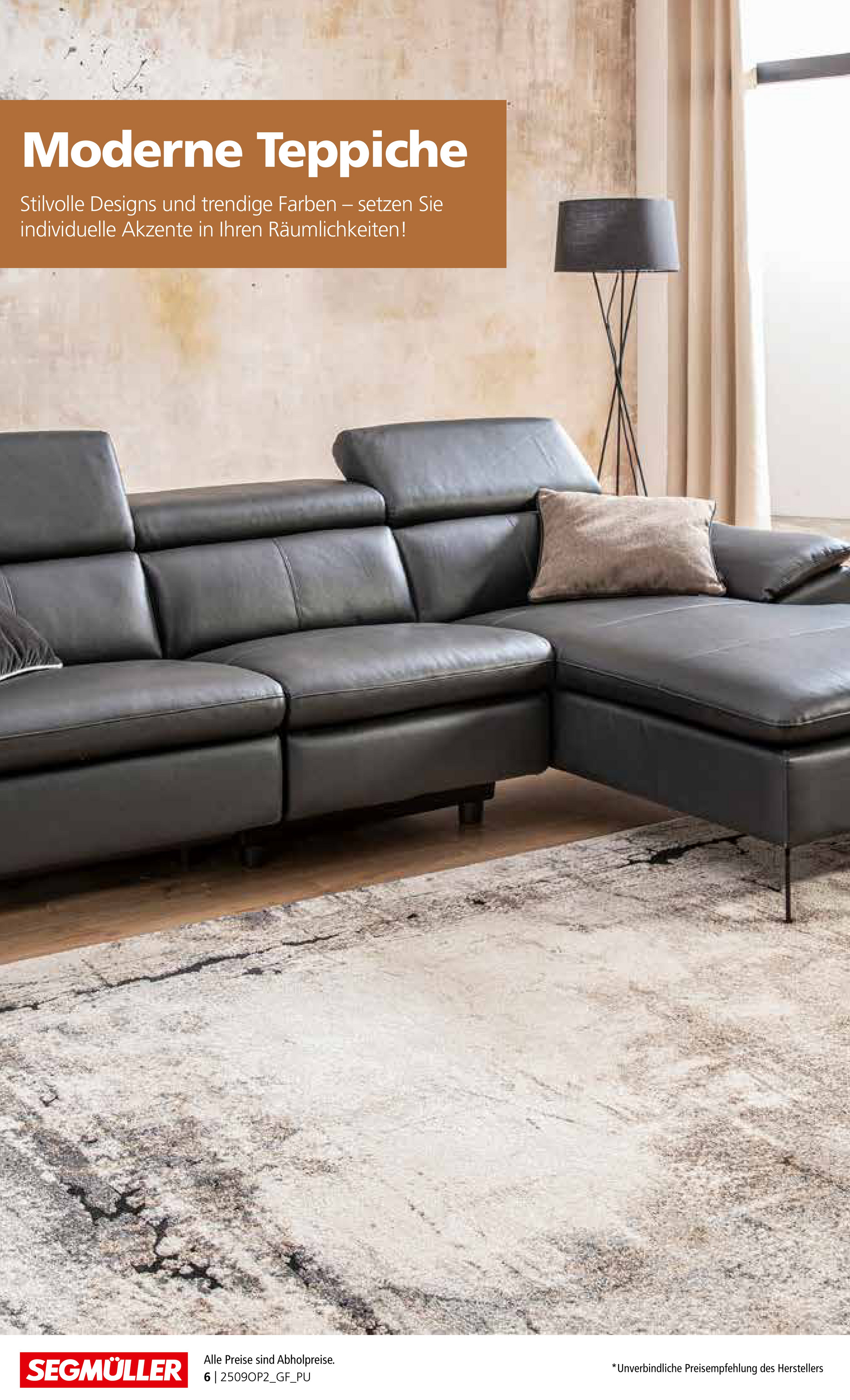 segmueller - SEGMÜLLER - Teppich Spezial-Prospekt gültig vom 01.09. bis 30.11. - page: 6