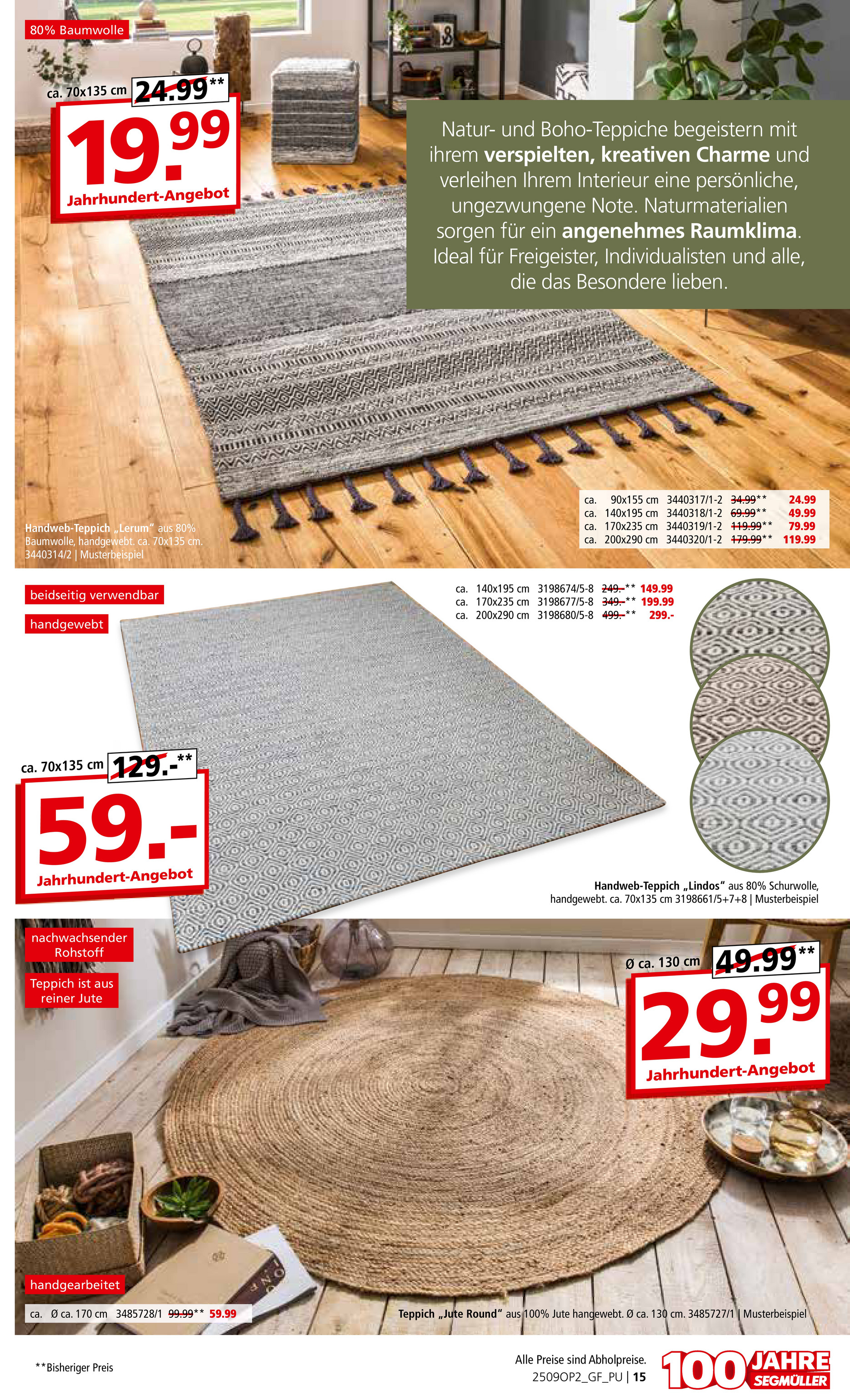 segmueller - SEGMÜLLER - Teppich Spezial-Prospekt gültig vom 01.09. bis 30.11. - page: 15