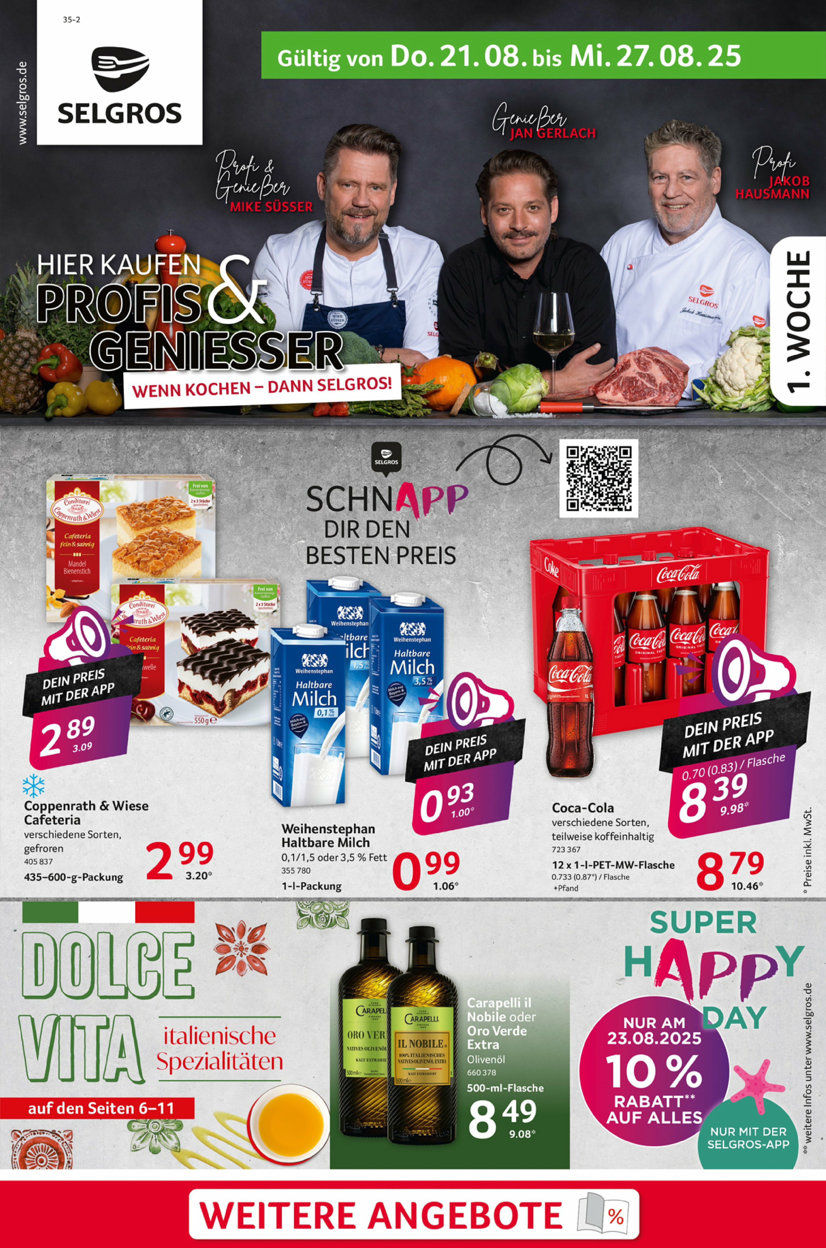 selgros - Selgros - Food-Prospekt gültig vom 21.08. bis 27.08.