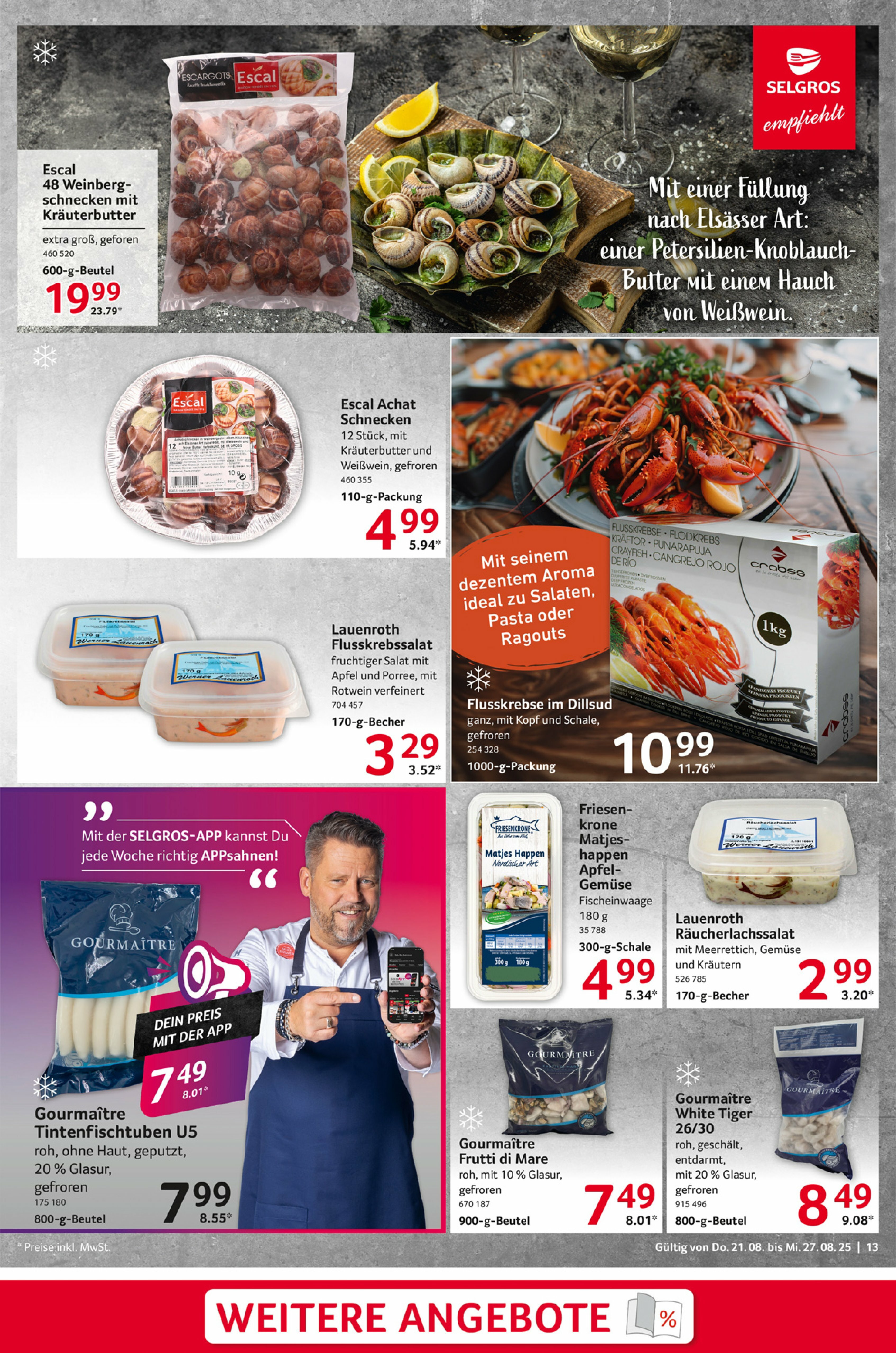 selgros - Selgros - Food-Prospekt gültig vom 21.08. bis 27.08. - page: 13