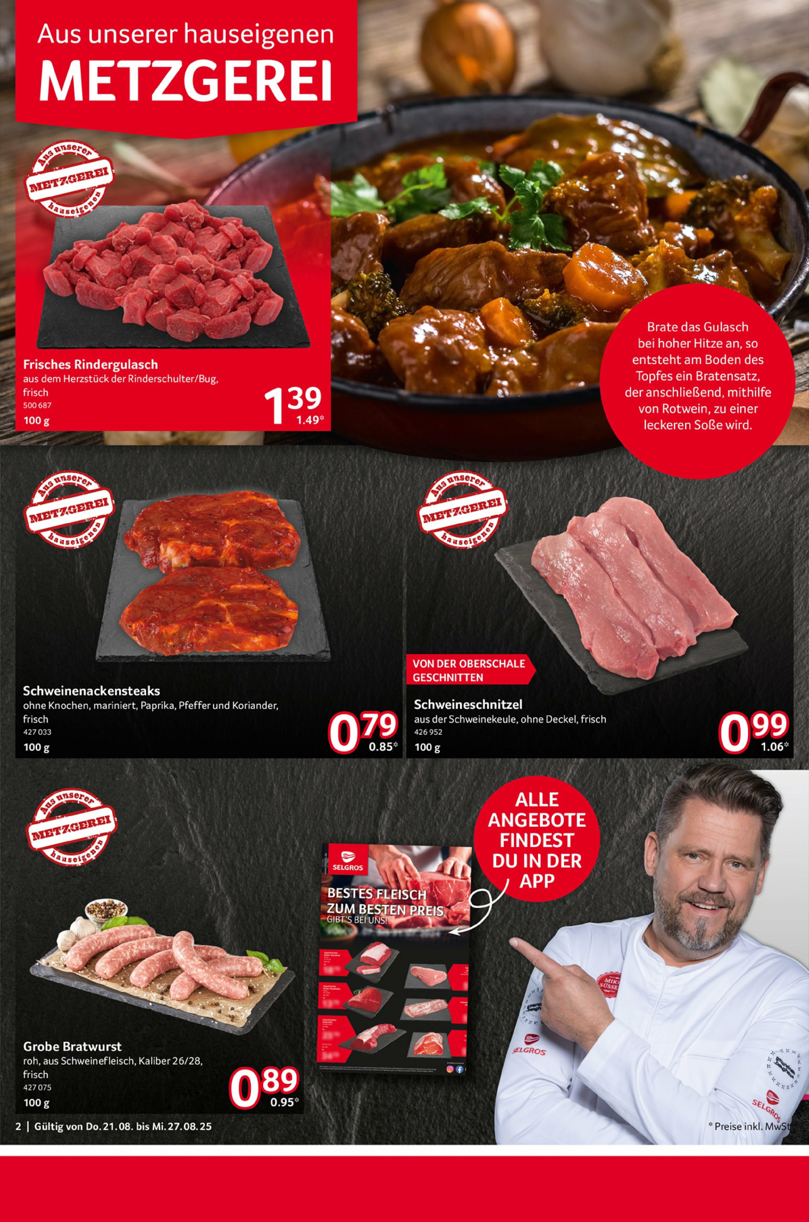 selgros - Selgros - Food-Prospekt gültig vom 21.08. bis 27.08. - page: 2