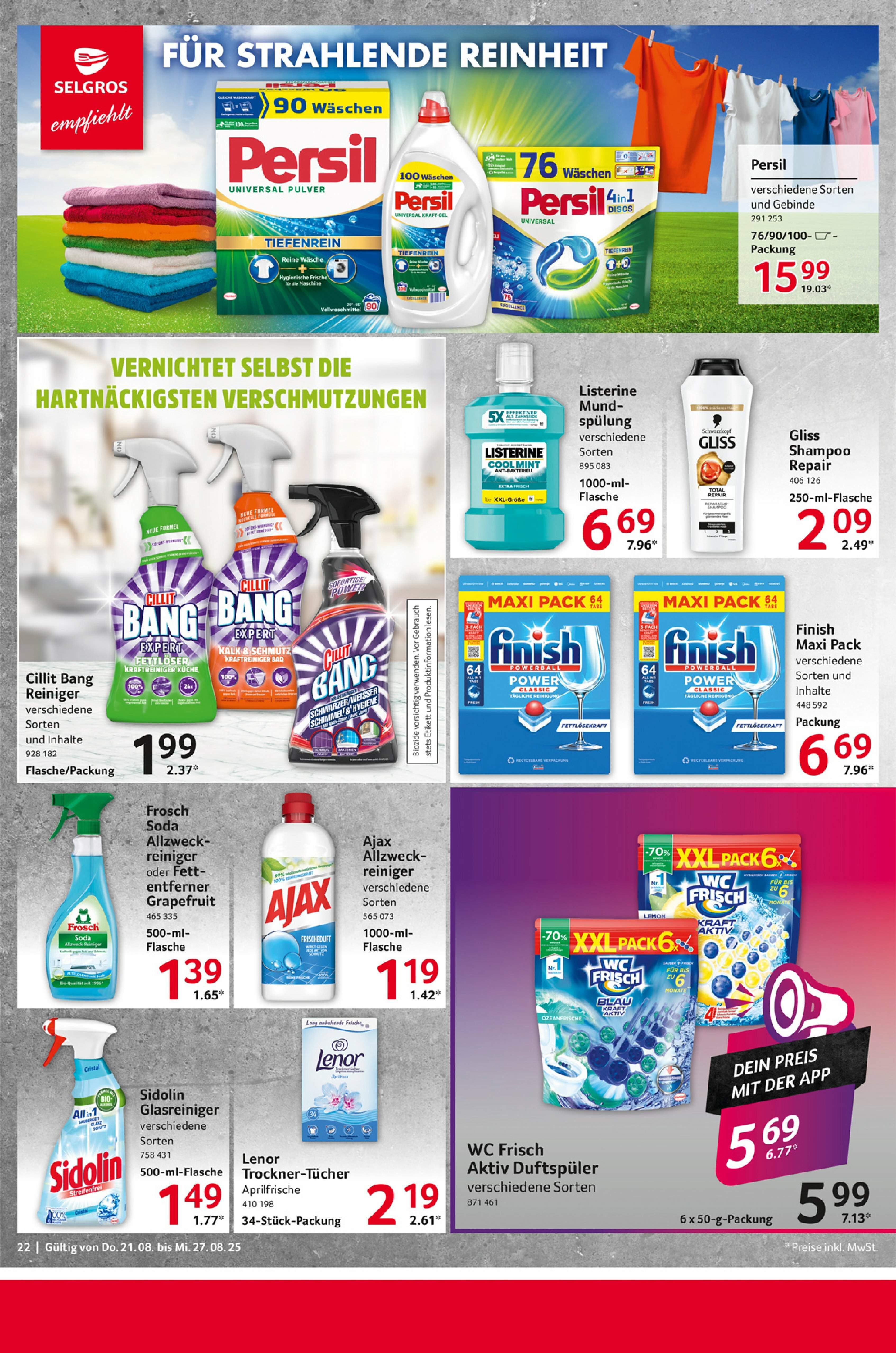 selgros - Selgros - Food-Prospekt gültig vom 21.08. bis 27.08. - page: 22