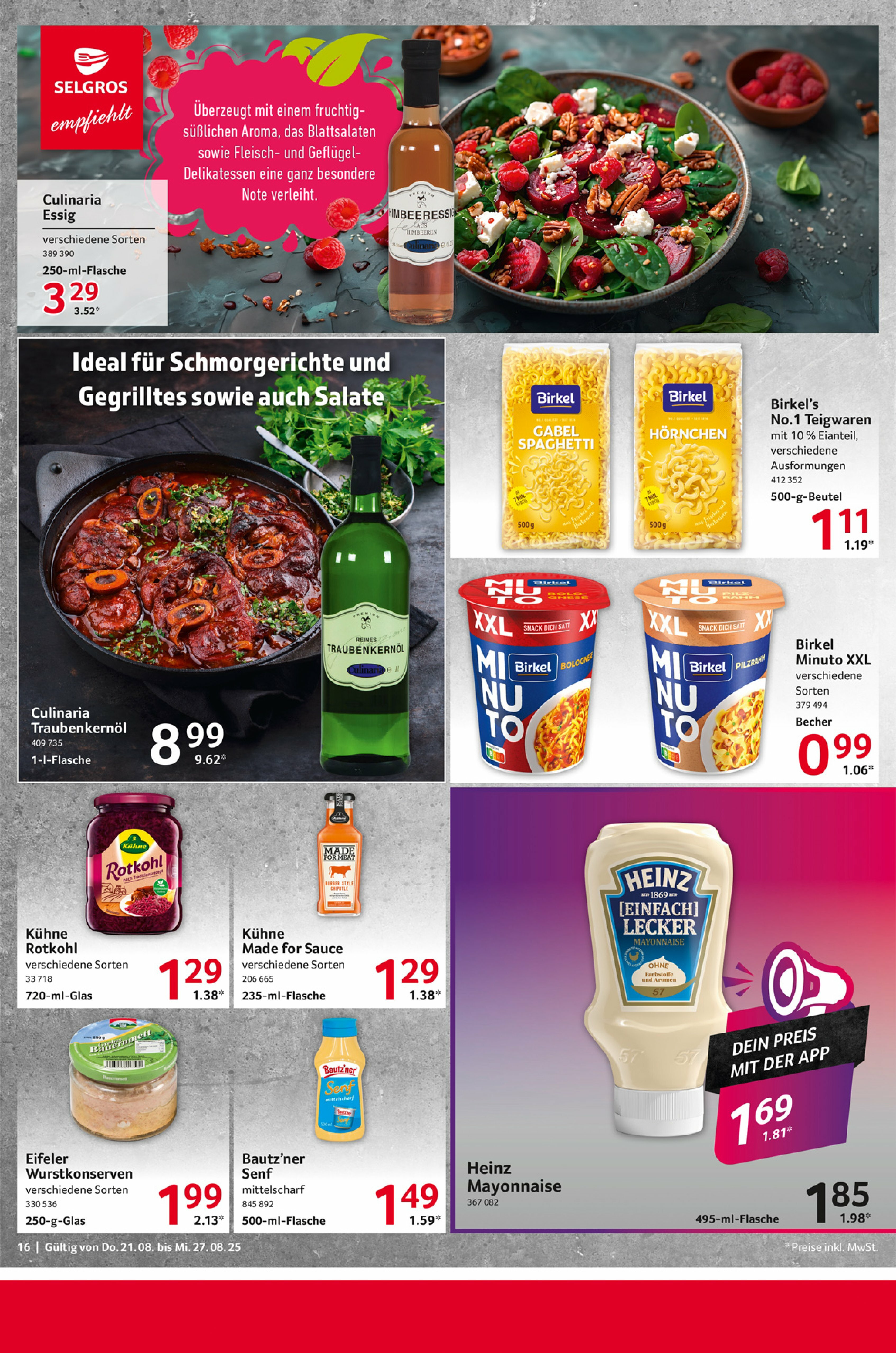 selgros - Selgros - Food-Prospekt gültig vom 21.08. bis 27.08. - page: 16