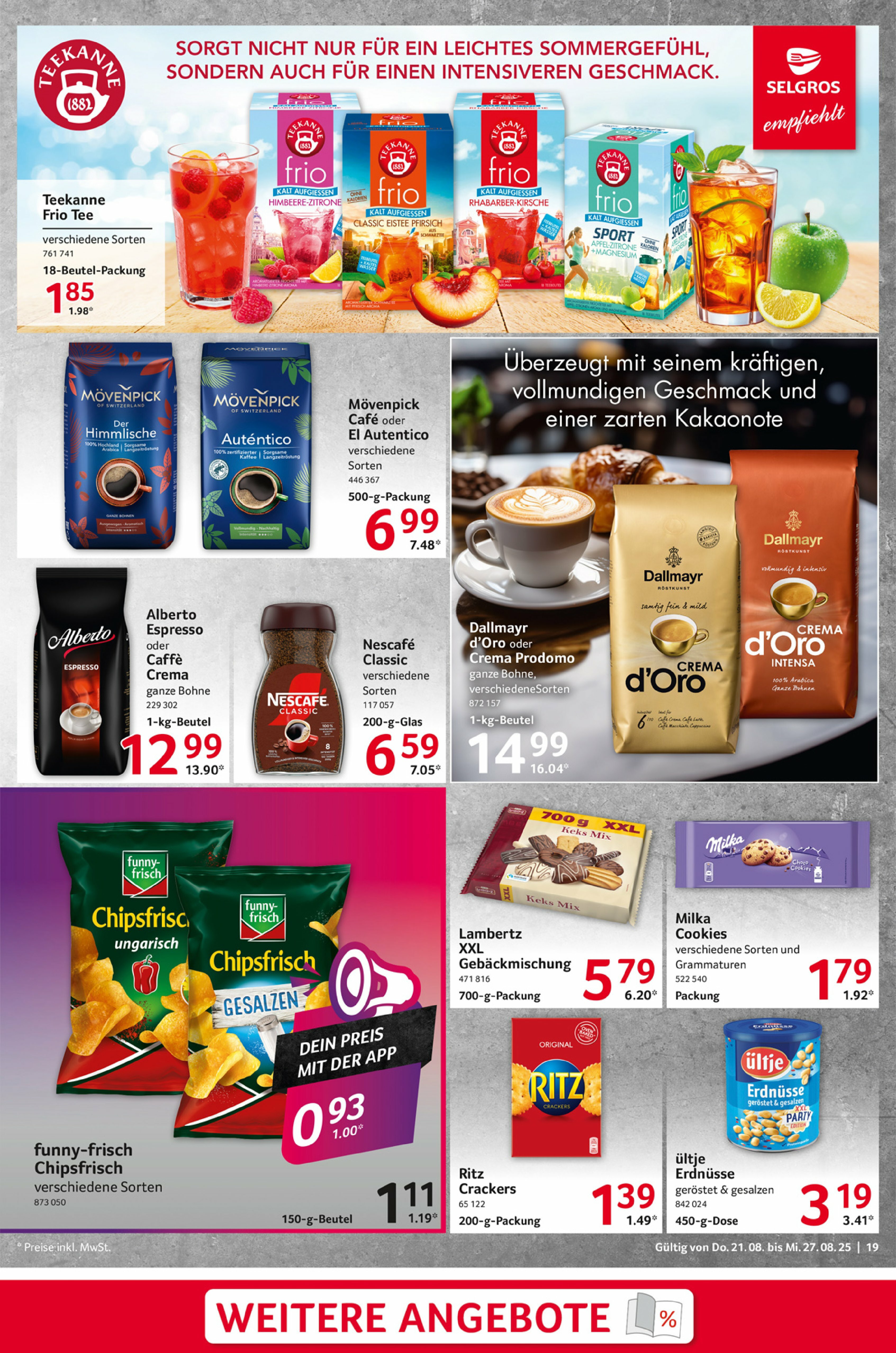 selgros - Selgros - Food-Prospekt gültig vom 21.08. bis 27.08. - page: 19