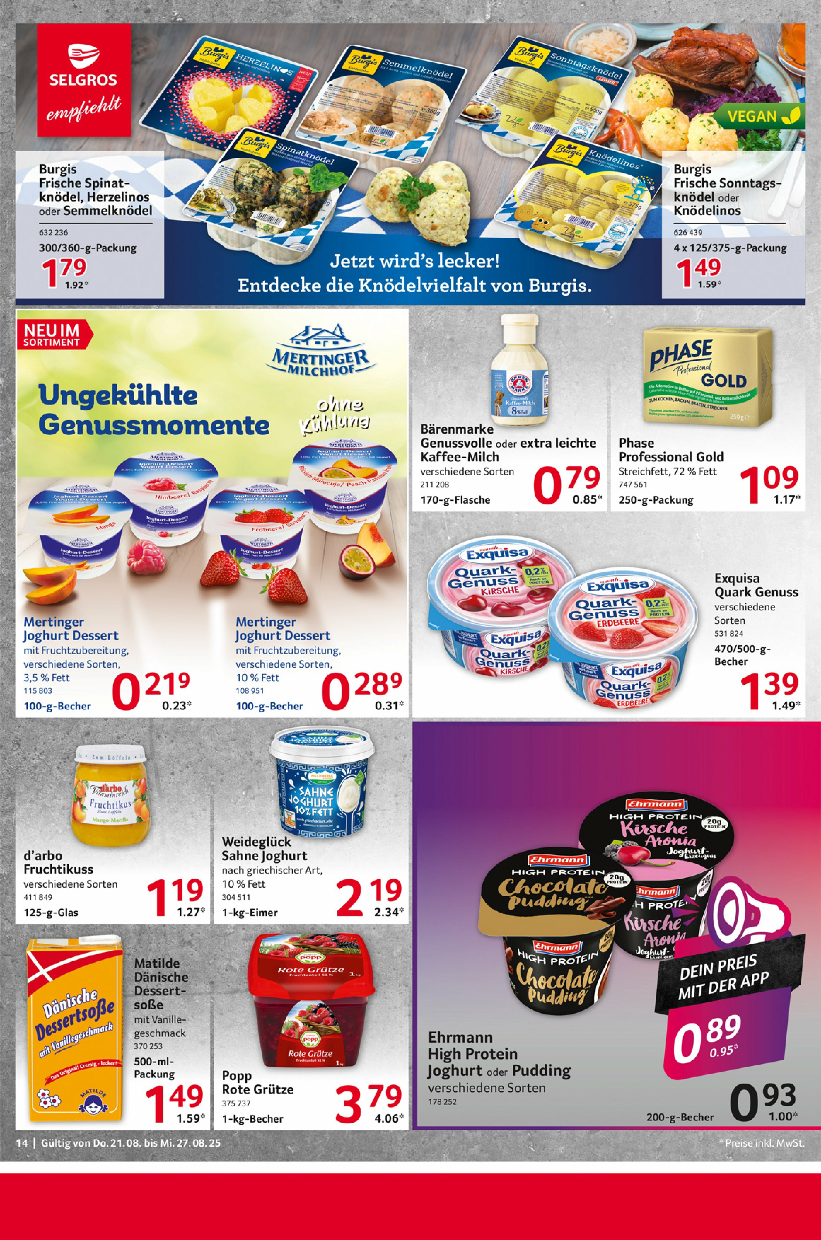 selgros - Selgros - Food-Prospekt gültig vom 21.08. bis 27.08. - page: 14