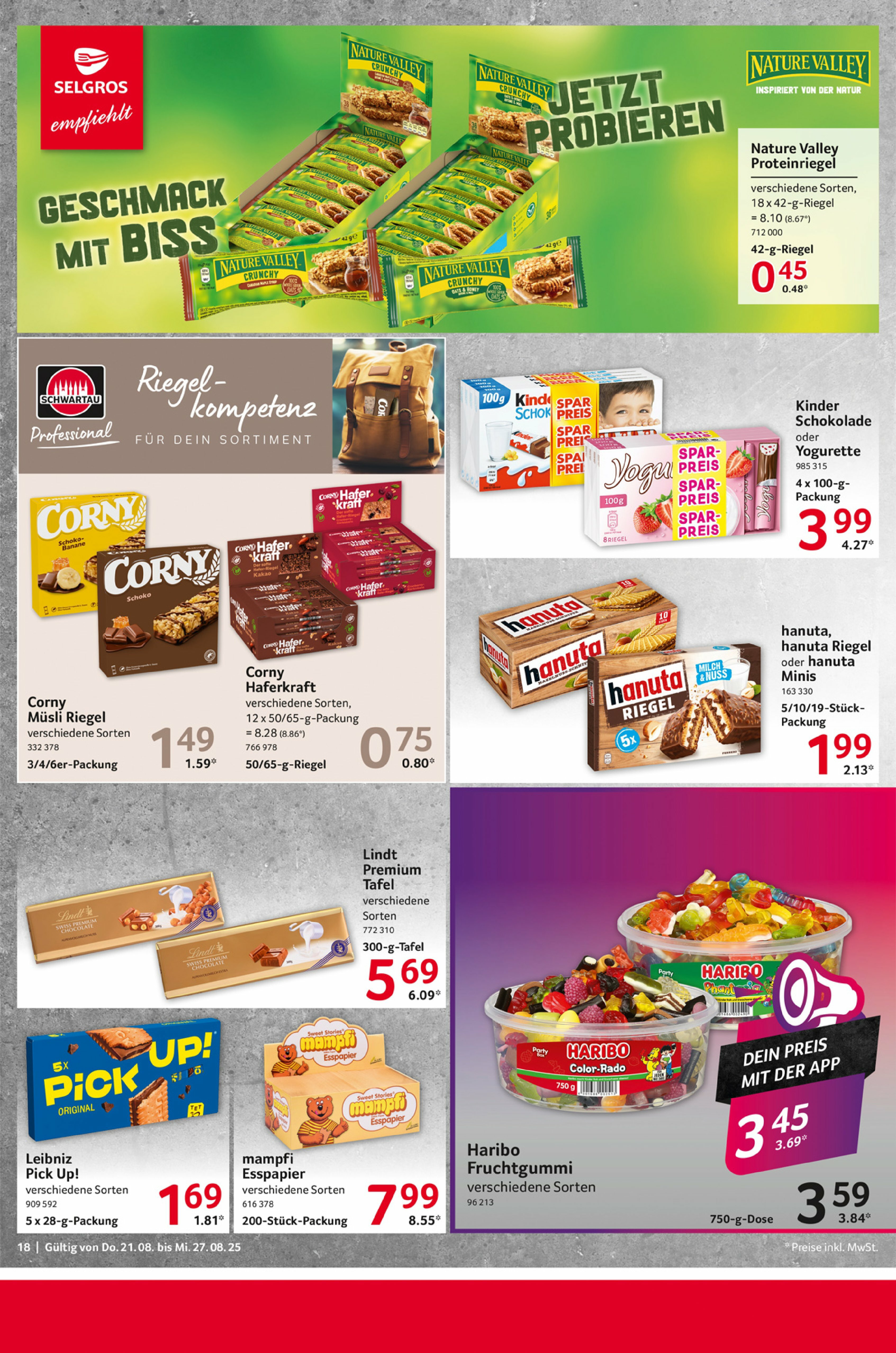 selgros - Selgros - Food-Prospekt gültig vom 21.08. bis 27.08. - page: 18
