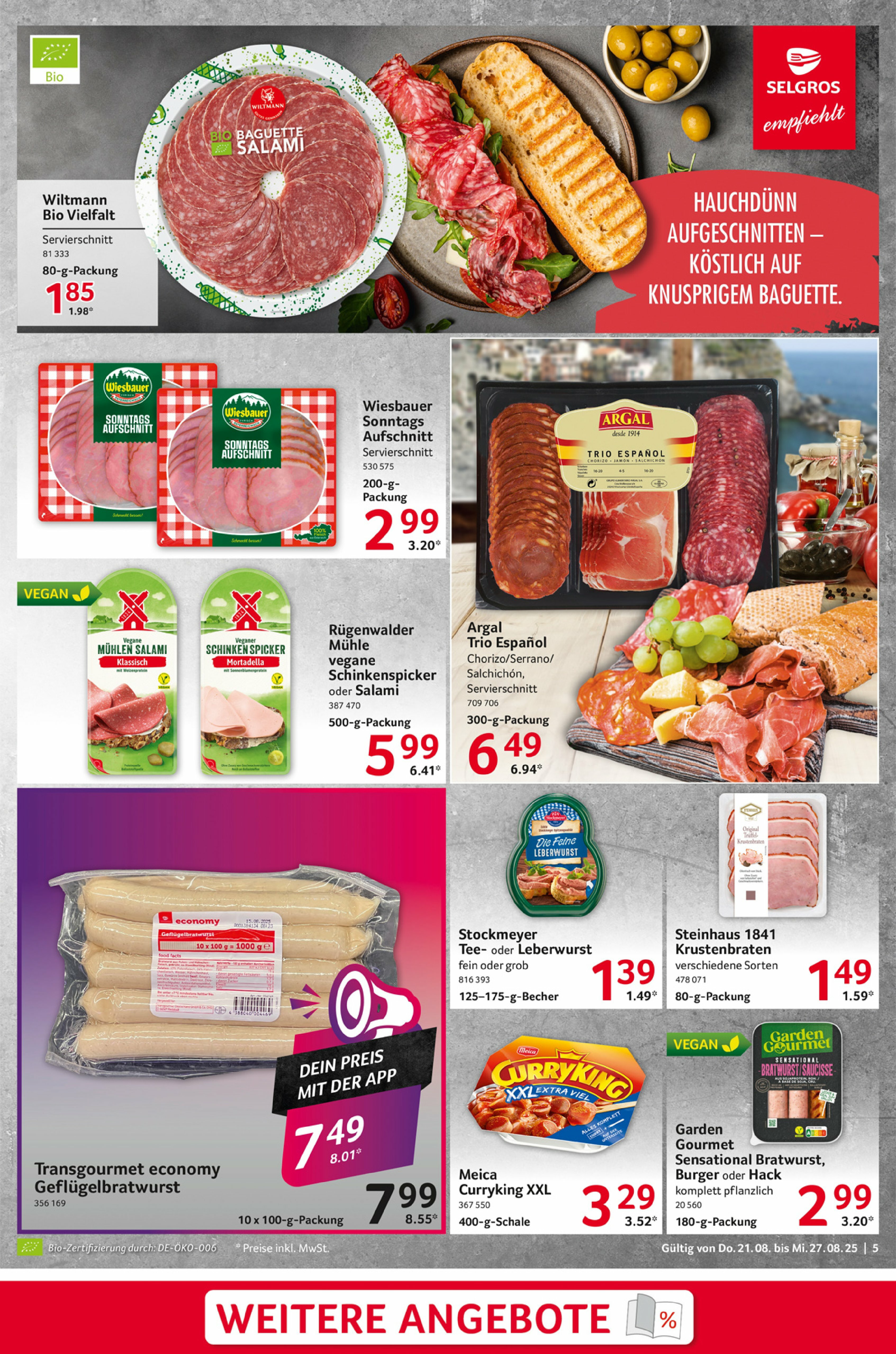 selgros - Selgros - Food-Prospekt gültig vom 21.08. bis 27.08. - page: 5