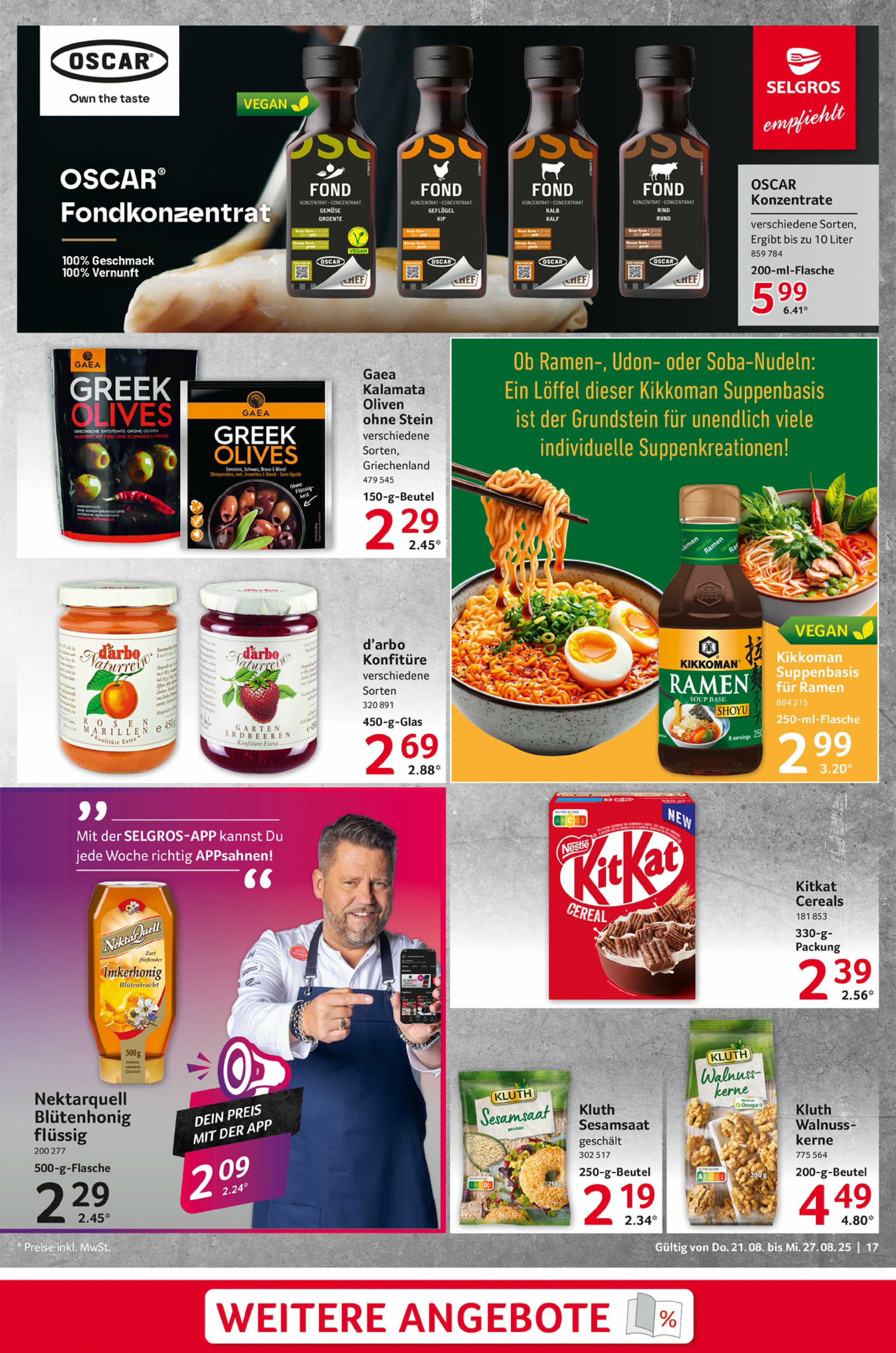 selgros - Selgros - Food-Prospekt gültig vom 21.08. bis 27.08. - page: 17