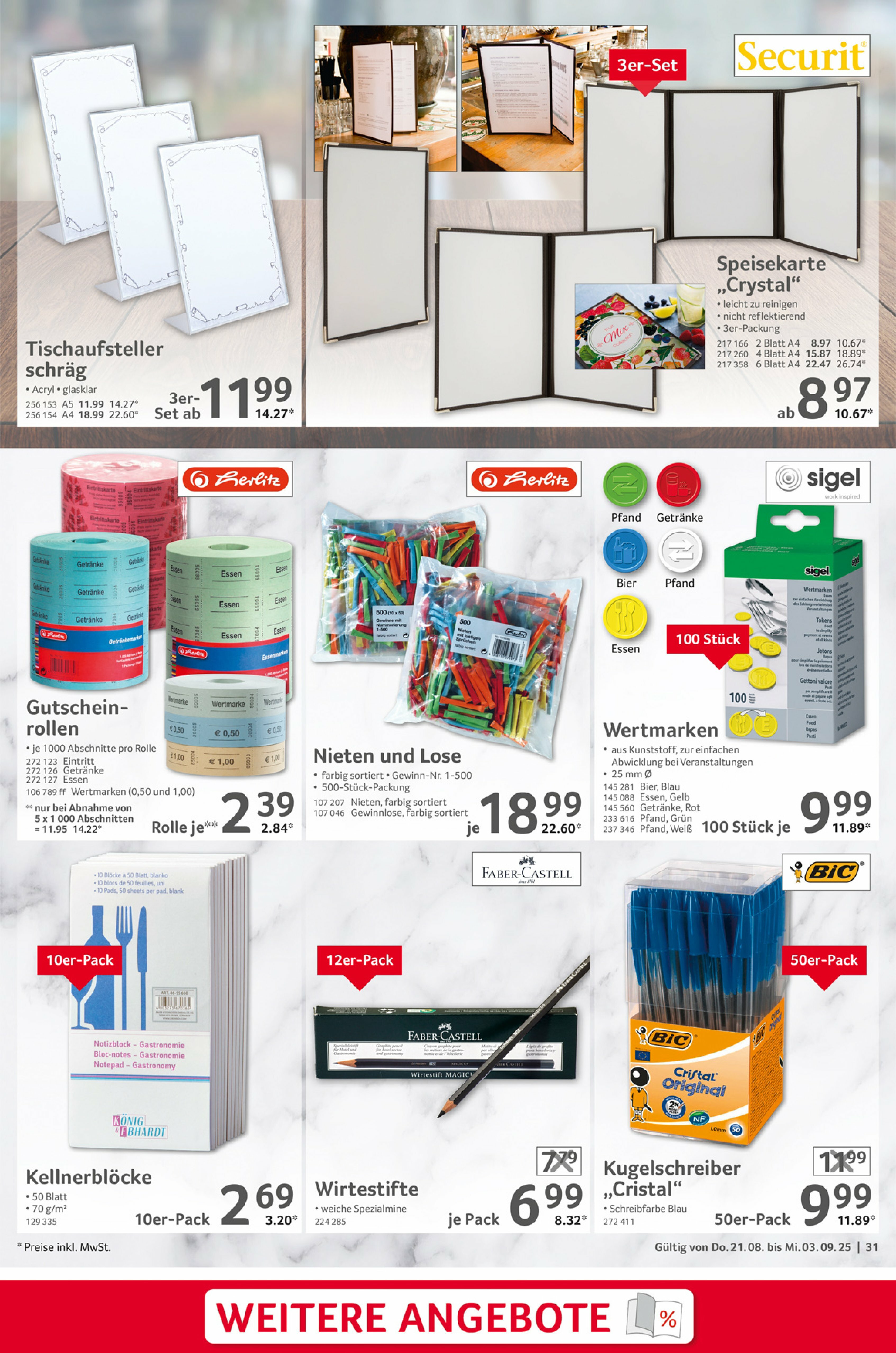 selgros - Selgros - Gastronomie-Prospekt gültig vom 21.08. bis 03.09. - page: 31