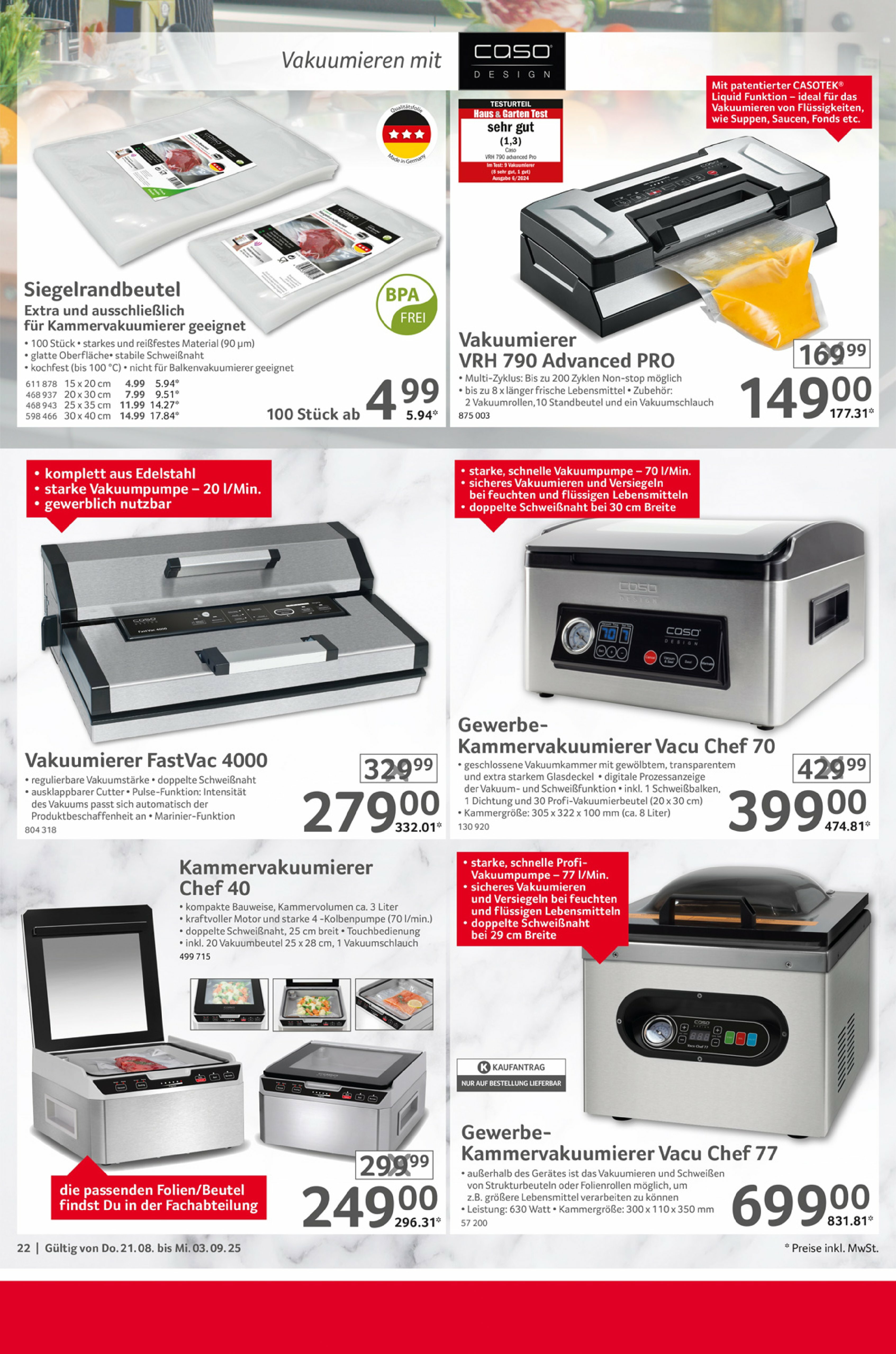 selgros - Selgros - Gastronomie-Prospekt gültig vom 21.08. bis 03.09. - page: 22