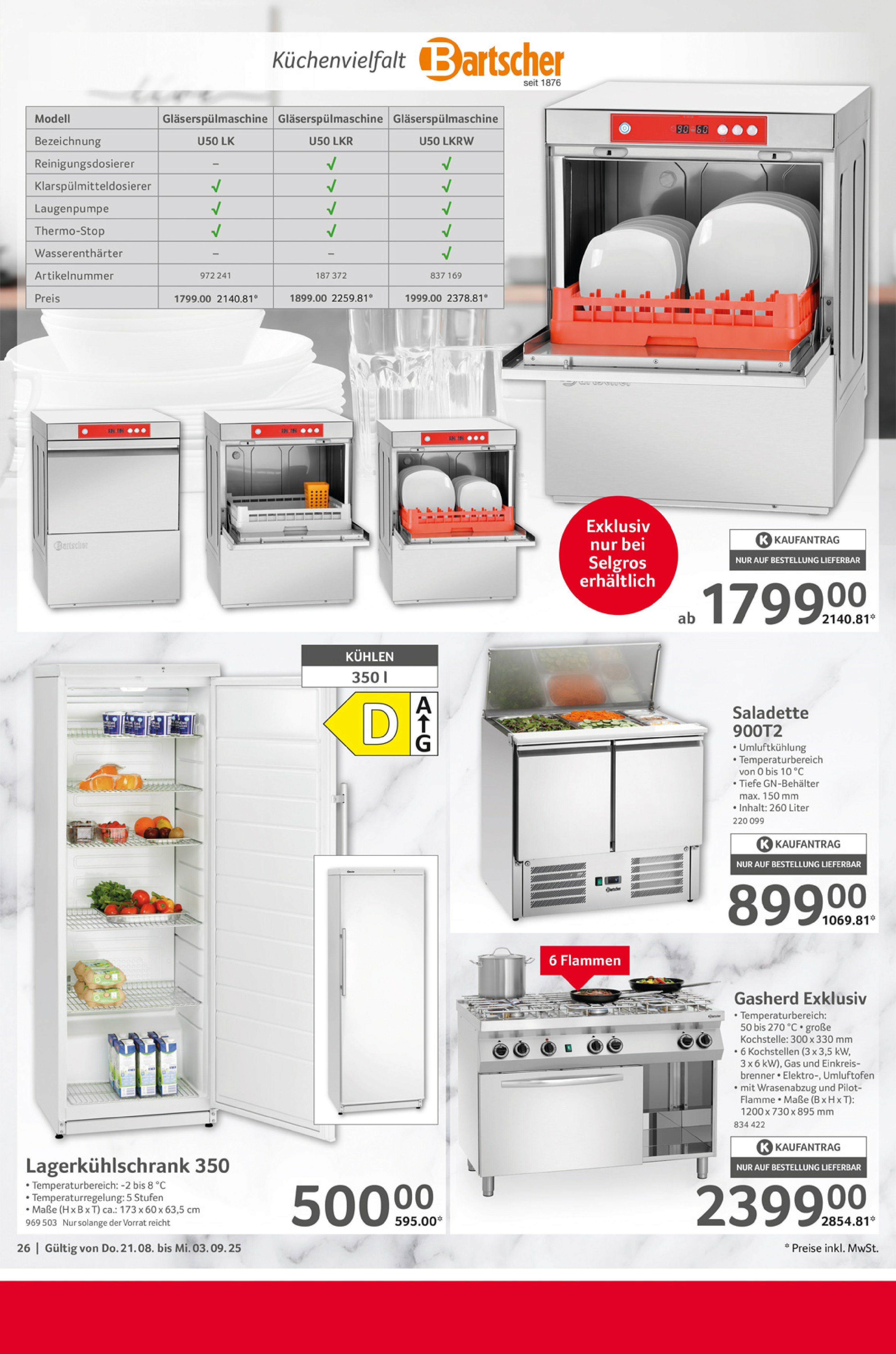 selgros - Selgros - Gastronomie-Prospekt gültig vom 21.08. bis 03.09. - page: 26