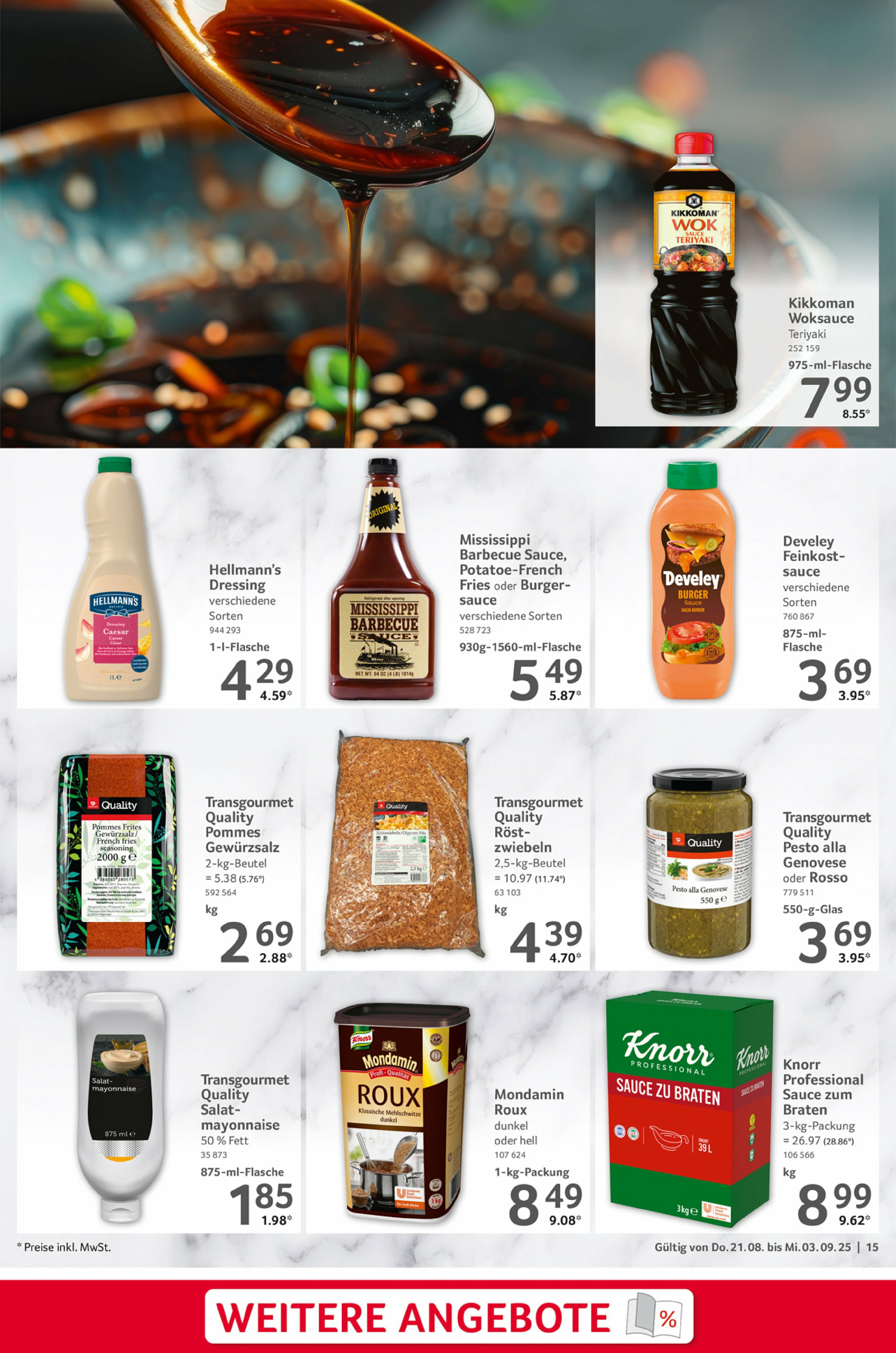 selgros - Selgros - Gastronomie-Prospekt gültig vom 21.08. bis 03.09. - page: 15