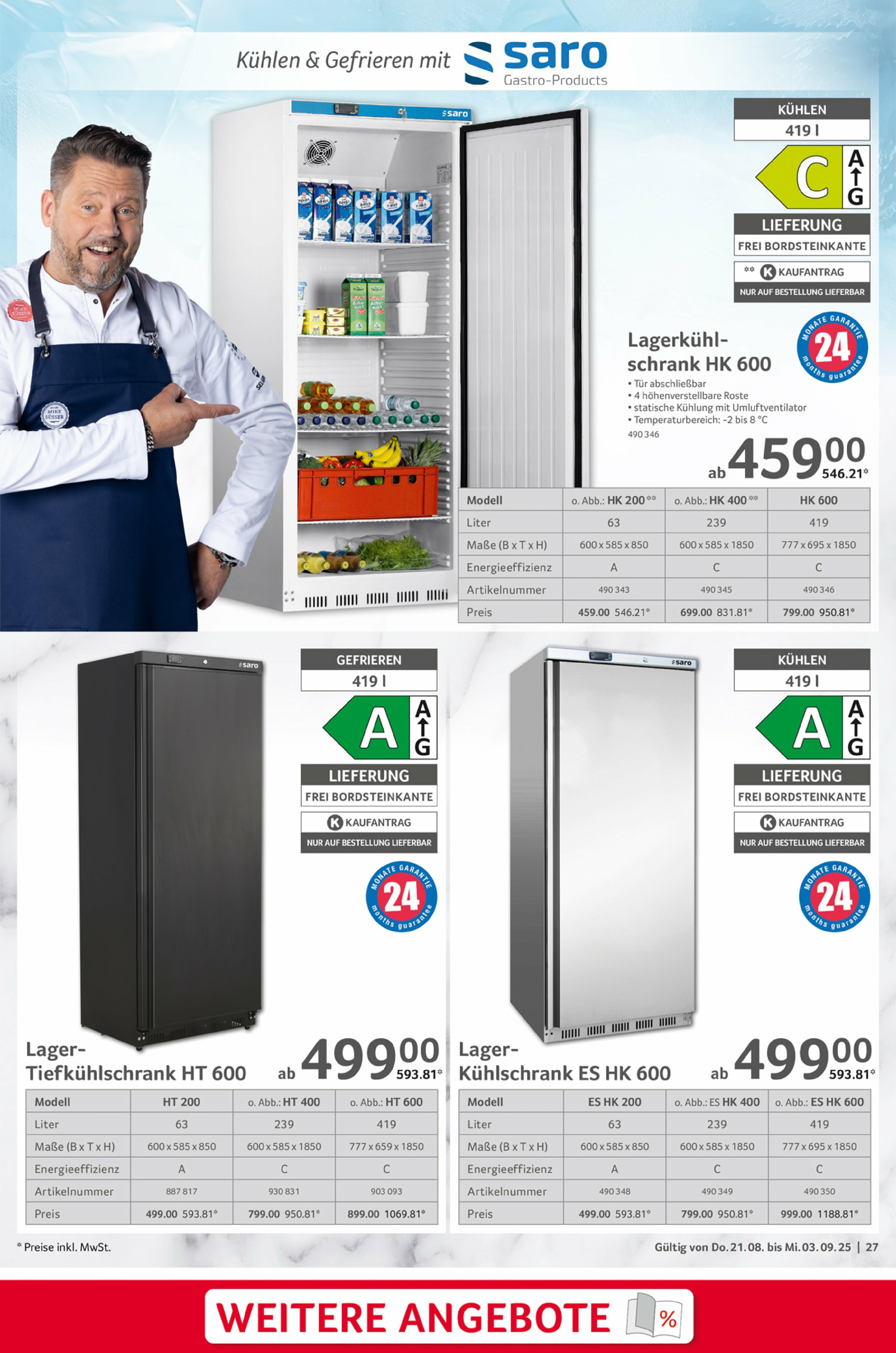 selgros - Selgros - Gastronomie-Prospekt gültig vom 21.08. bis 03.09. - page: 27