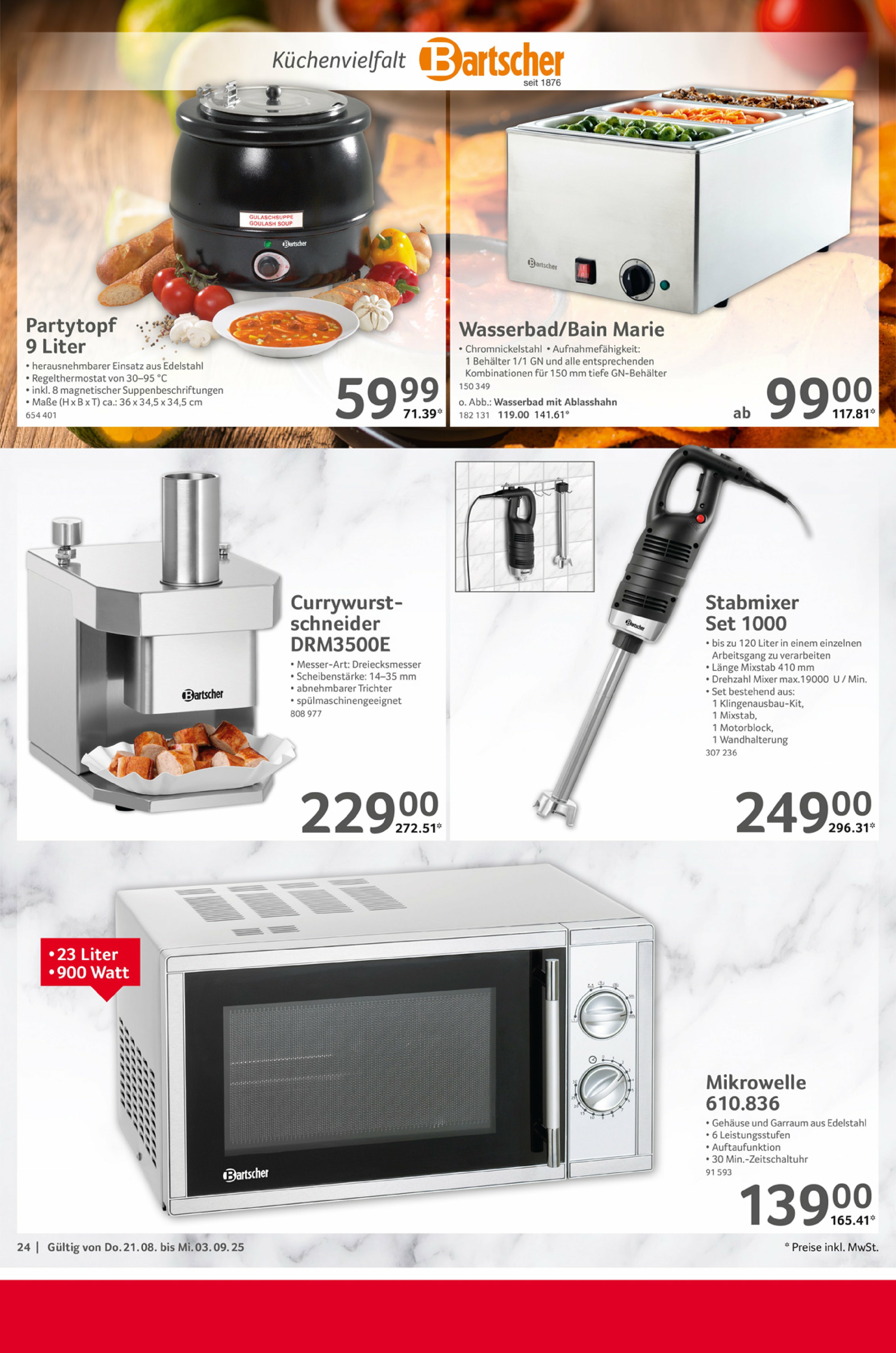 selgros - Selgros - Gastronomie-Prospekt gültig vom 21.08. bis 03.09. - page: 24